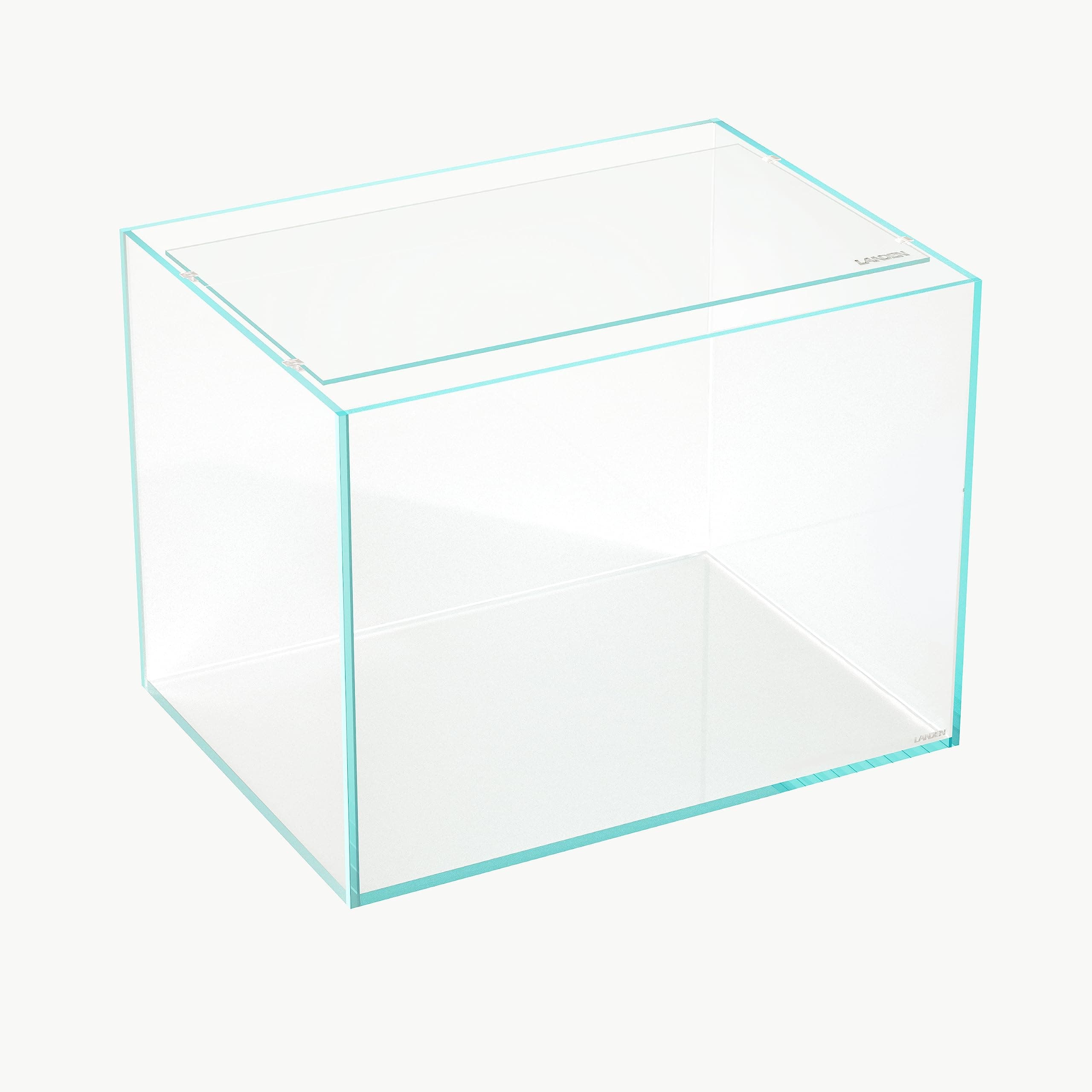 LANDEN 4mm Thick Clear Glass Aquarium Lid,Includes 4 Clips for Secure Placement, 576 x 352mm(22.68x13.86 inches) for 584-588 mm Inner Length Aquariums,Adapted to LANDEN SD604545,RF604540