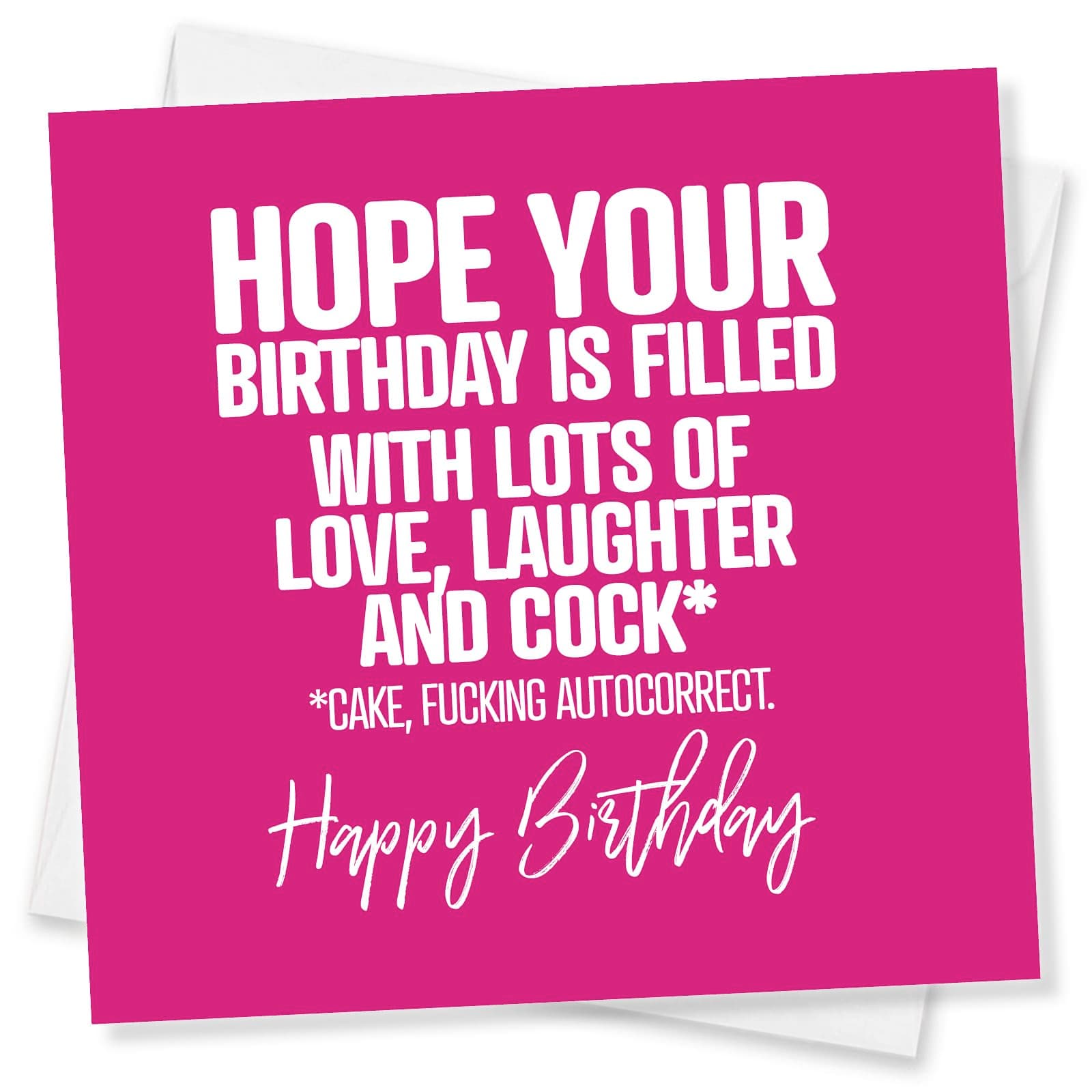 Punkcards – Rude Birthday Cards For Women, Funny Birthday cards For Women, Funny Birthday Cards for Friend, Made in UK