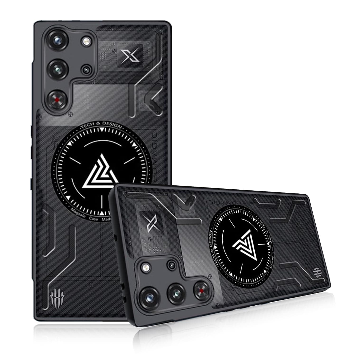 Case for REDMAGIC 10 Pro/10S Pro/10 Pro Plus, Cooling Phone Case,Anti-Drop, Shock-Absorbing, Friction-Resistant,Comprehensive Protection,Protective Cover for Red Magic 10 Pro(Black)