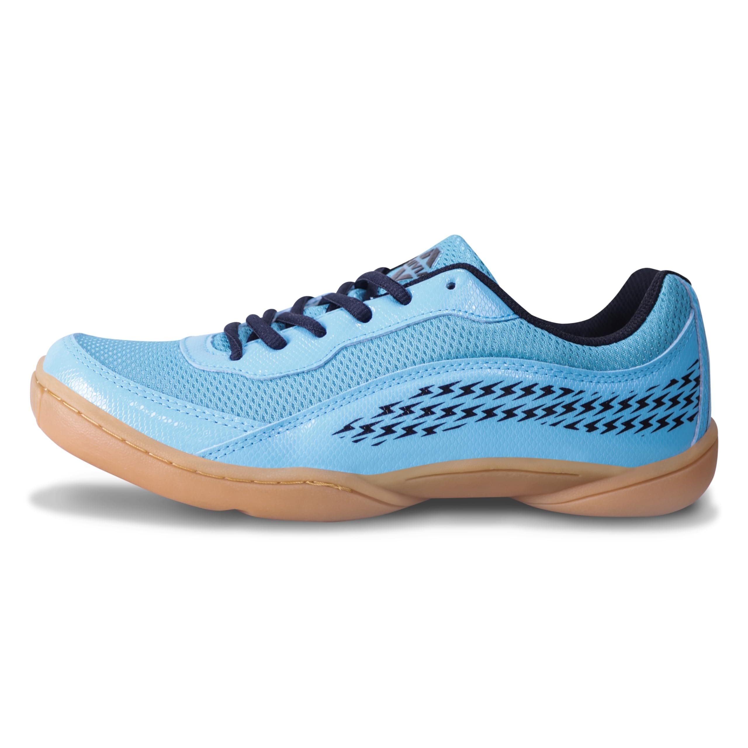 Flash 2.0 Badminton Shoes for Men | Your Go-to Shoe for Pickleball, Padel, and All Court Sports | Badminton Sports Shoes | (Blue/White/Sky Blue)