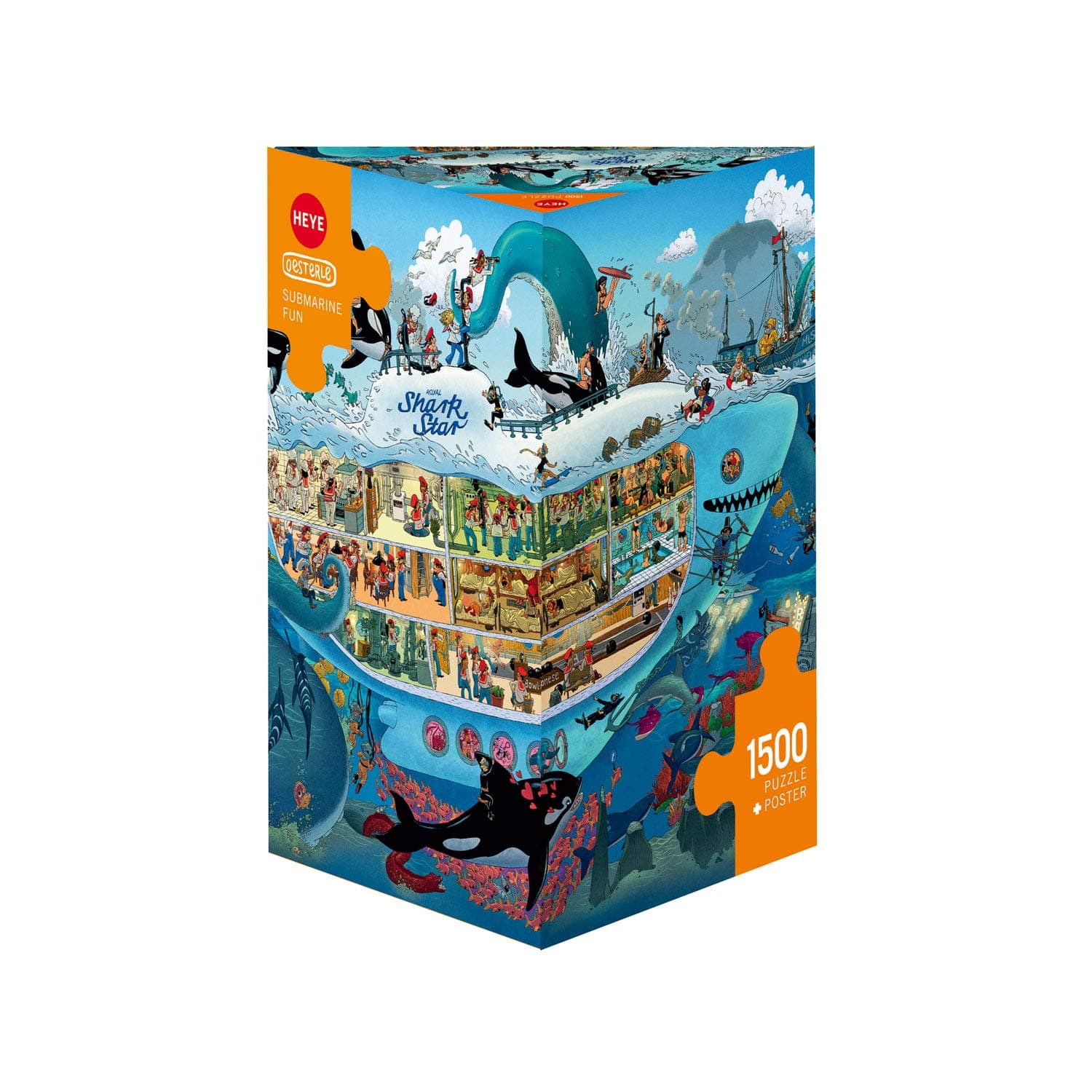 Puzzles - Triangular, 1500 Pc - Submarine Fun