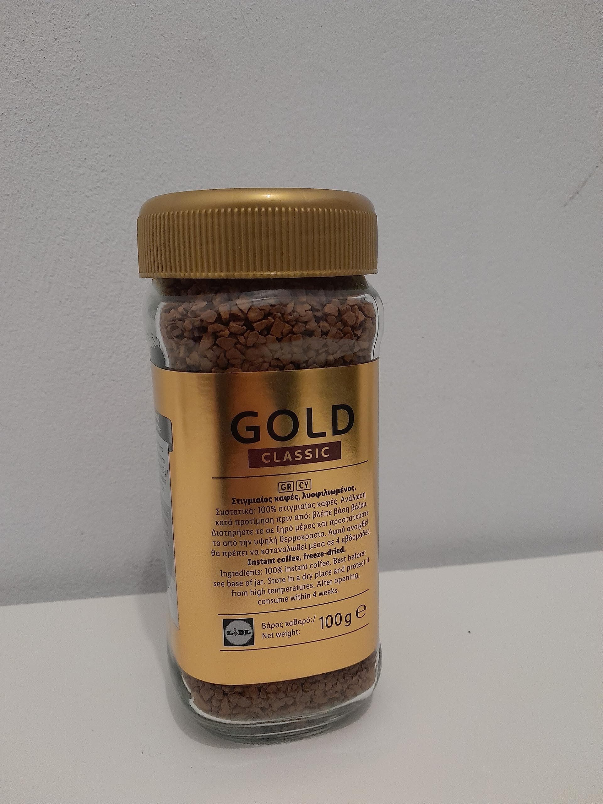 New BELLAROM Gold freeze-dried instant coffee 100% Arabica, 100 g, from Lidl