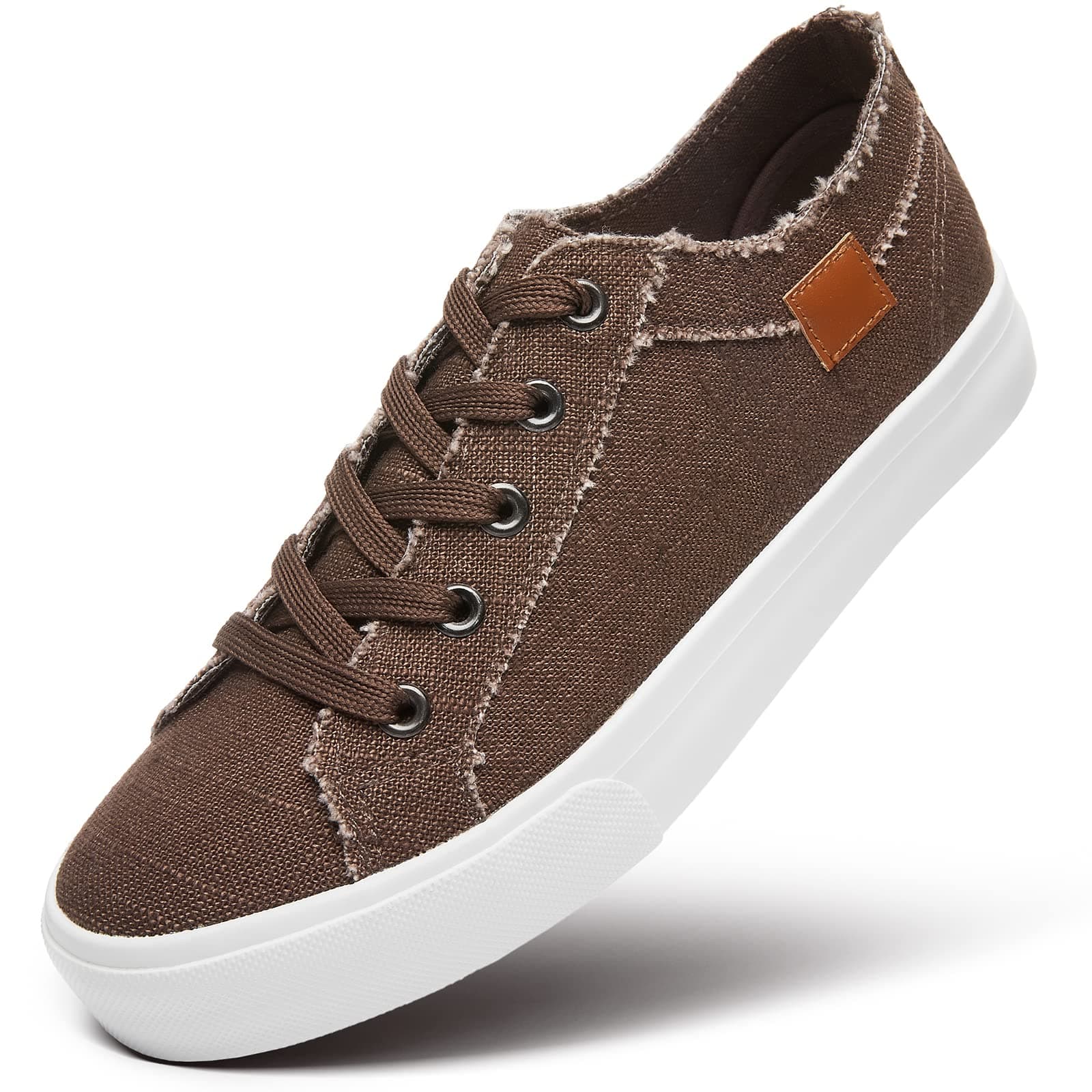 Women's Sneakers Canvas Shoes for Women Lace up Fashion Canvas Sneakers Classic Low Top Casual Shoes