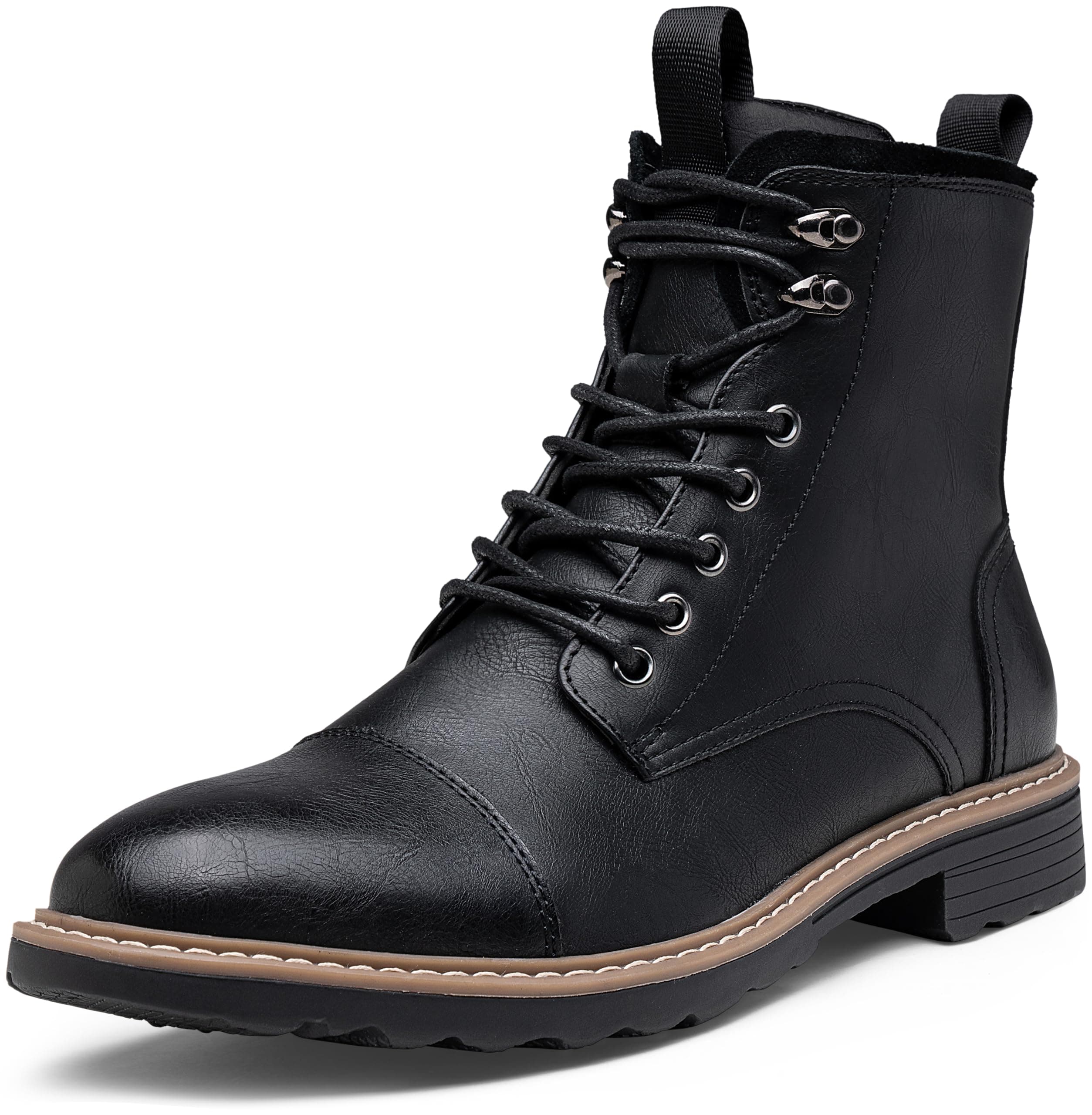 VosteyMens Boots Casual Dress Boots for Men Motorcycle Zipper Fashion Chukka Boots Mens