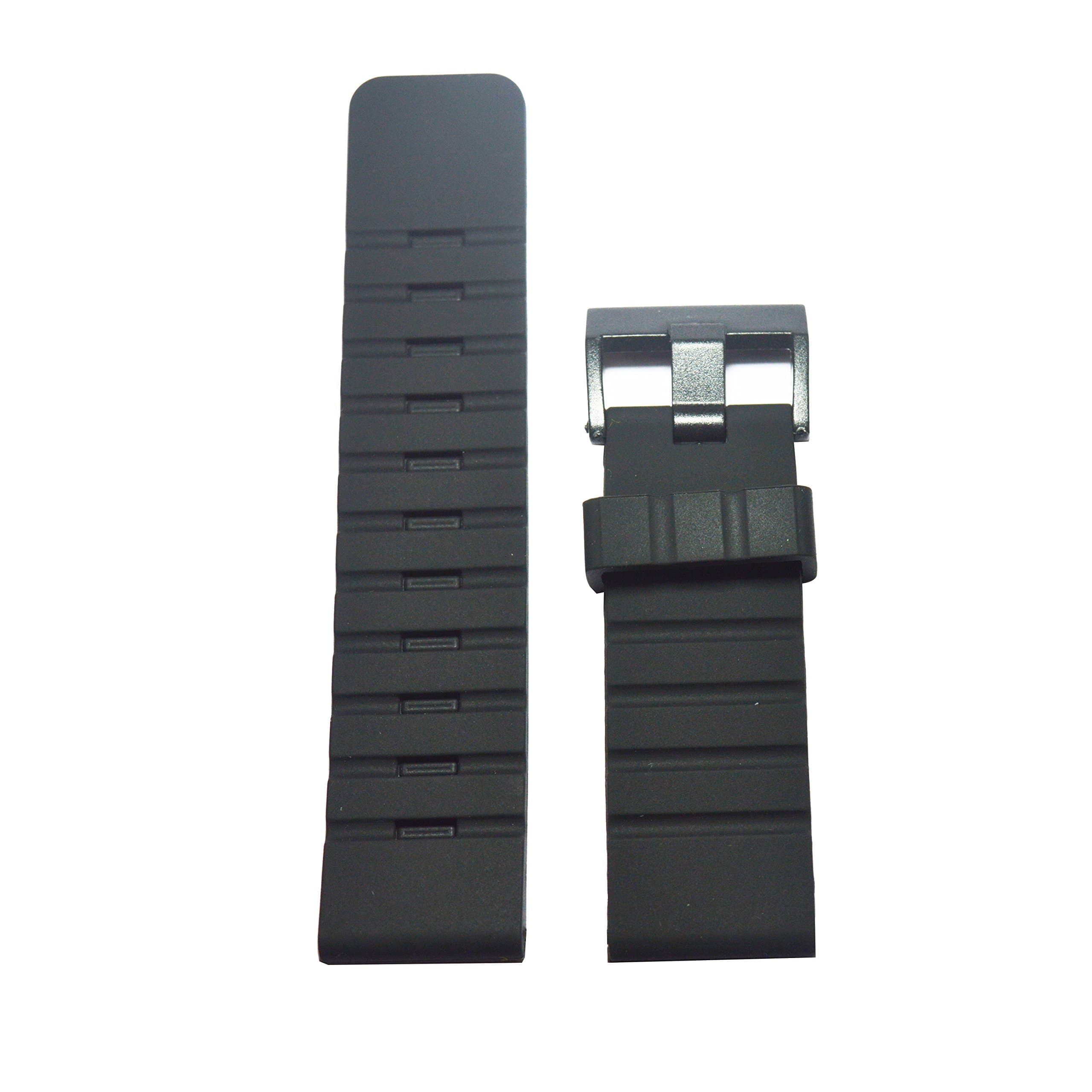 "Like" 22mm Silicone Watch Strap (Black)