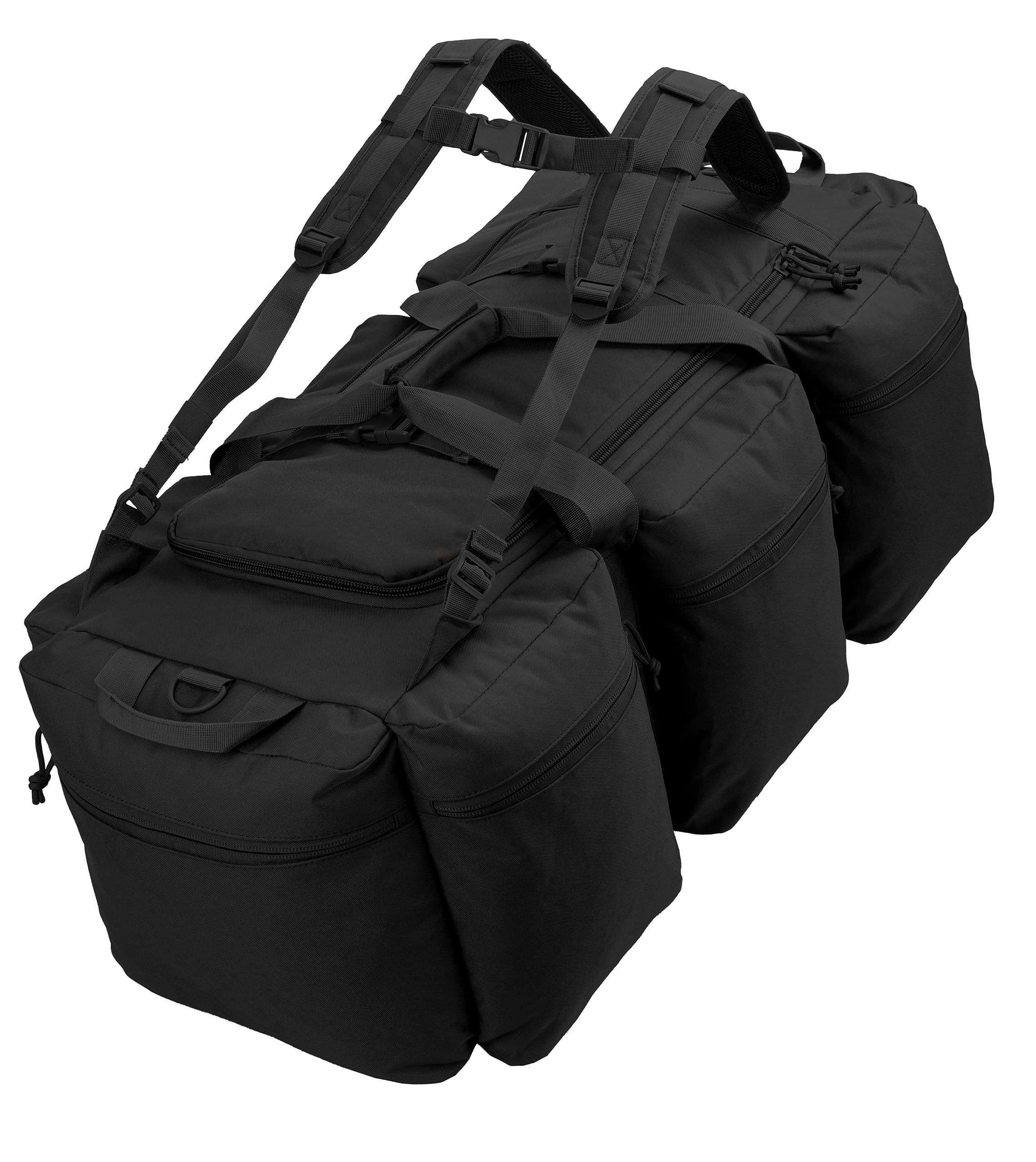 Large Military Duffle Bag Army Travel Bag Tactical and Sports Equipment Gear Holdall Bag with Removable Backpack Straps 100L