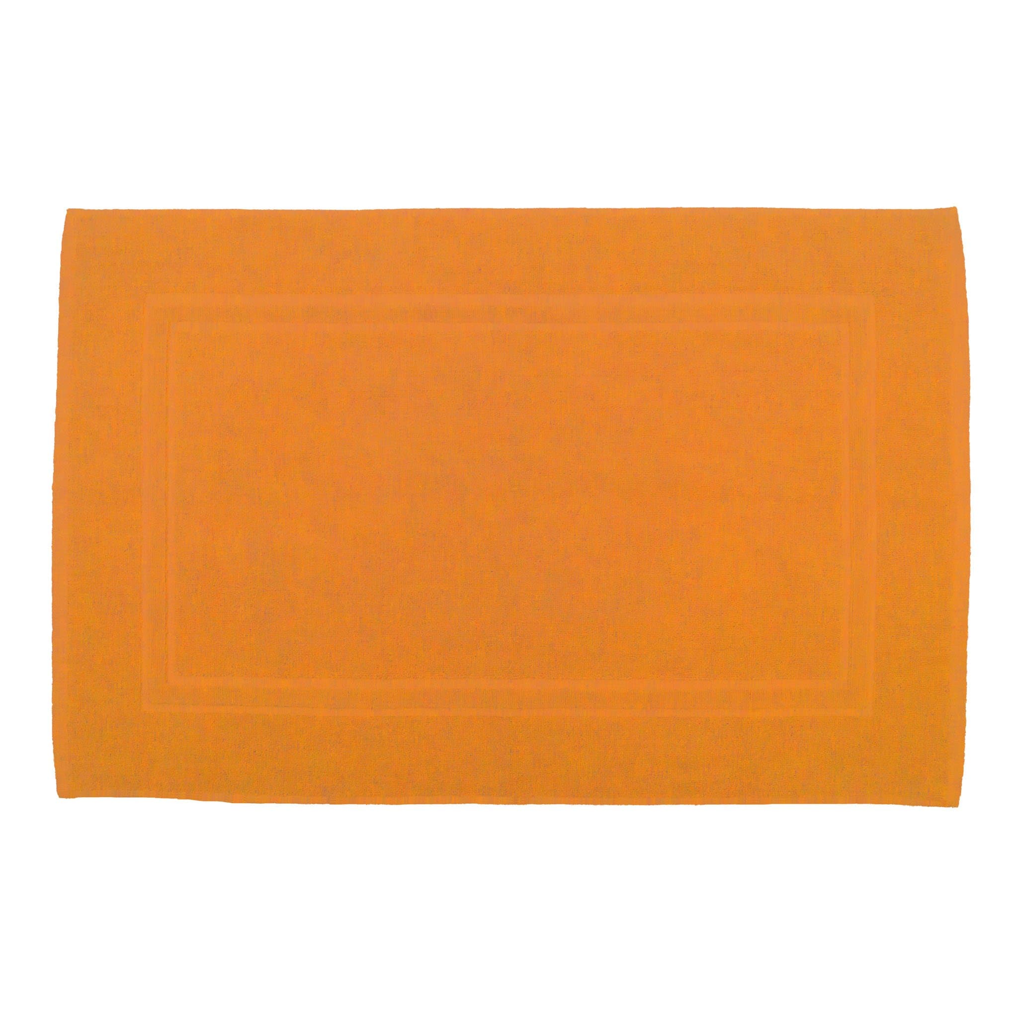 Julie Julsen® premium quality cotton bath mat, bath rug, in 900 g/m², Cotton, Orange, 50 x 80 cm