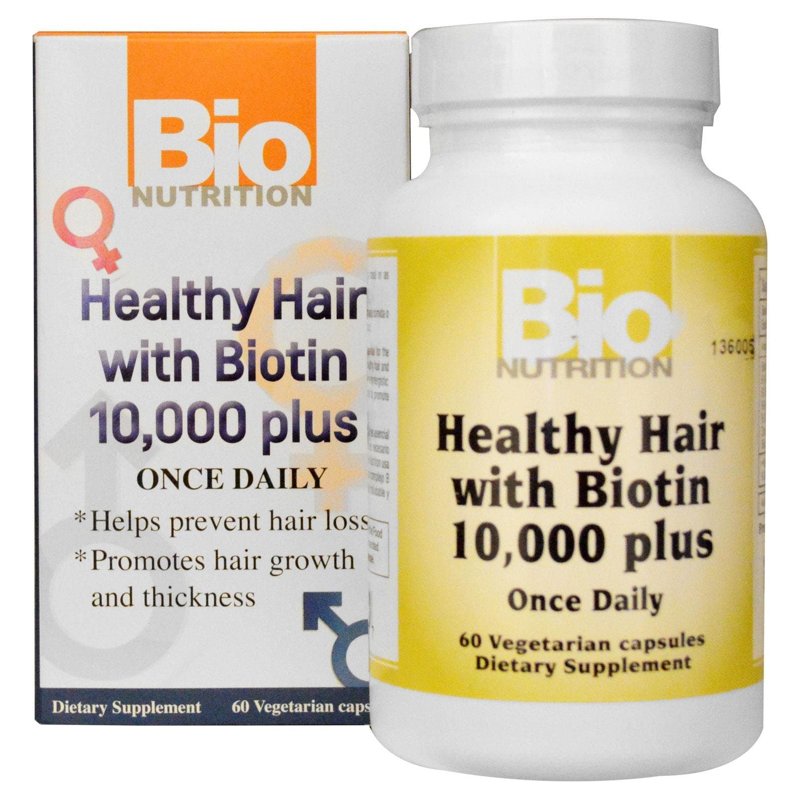 Healthy Hair with Biotin 60 Veg Caps - 10mg