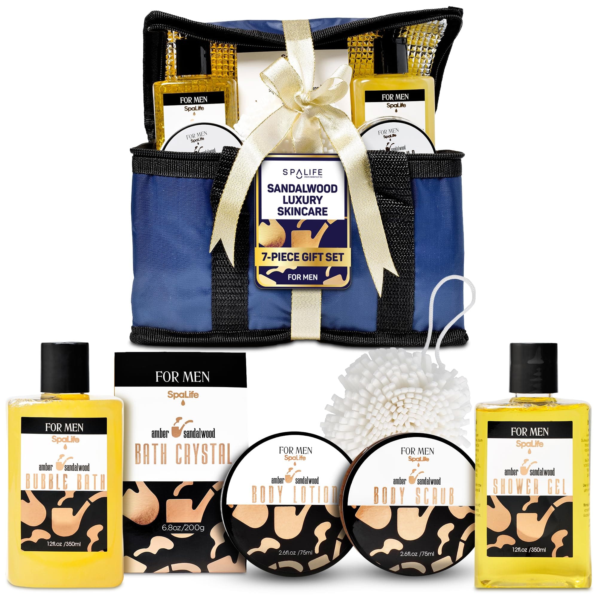 SpaLife Men's Sandalwood Luxury Spa Skincare Set