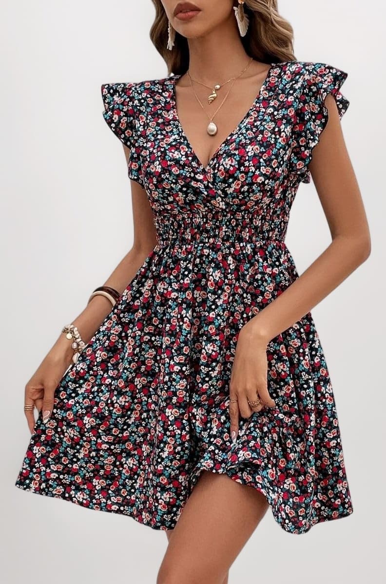 GRECIILOOKS Summer Dresses for Women – Short One Piece A-Line Midi Dress | Lightweight Vacation Wear & Daily Casual Outfit