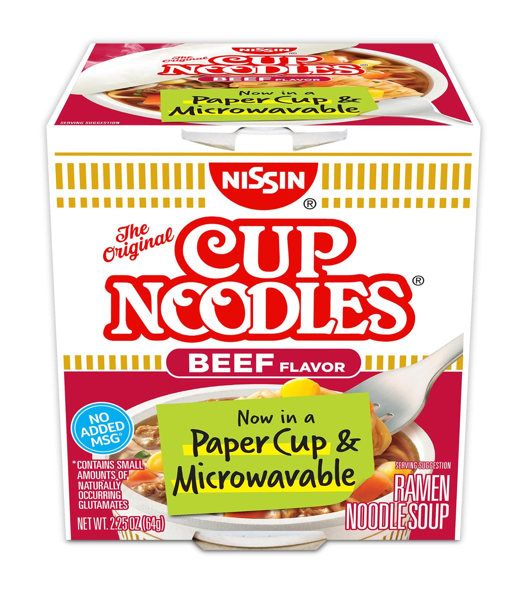Cup Noodles, Beef Flavor, 2.25 Ounce