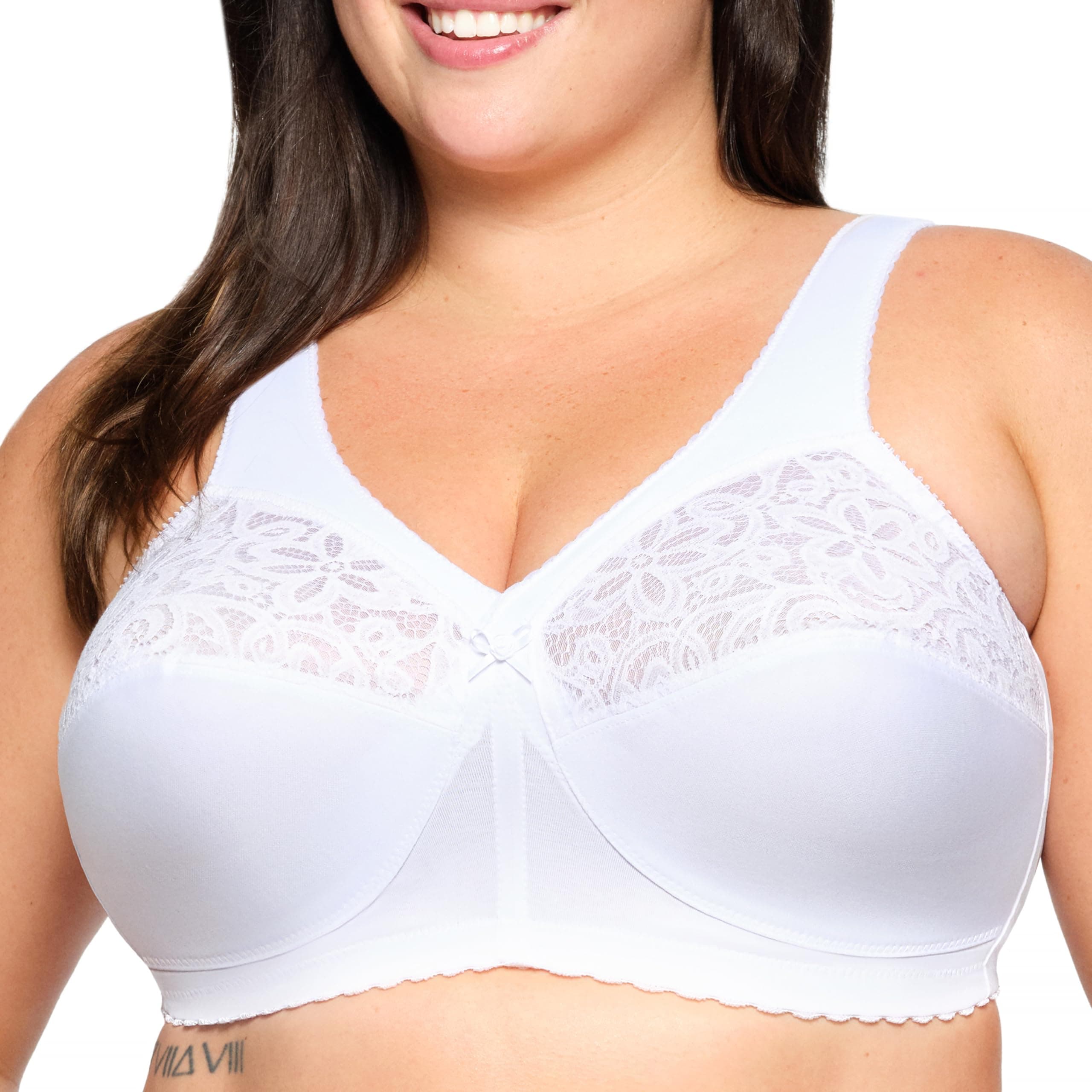 Womens MagicLift Cotton Support Bra Wirefree #1001