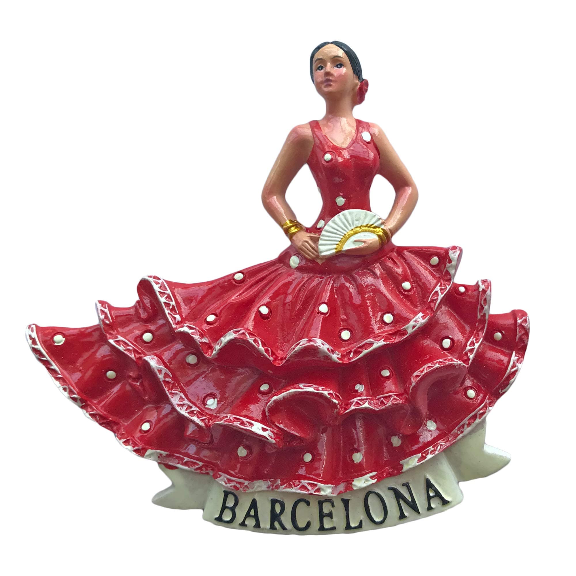 3D Flamenco Dancer Barcelona Spain Refrigerator Magnet Travel Sticker Souvenirs,Resin Home & Kitchen Decoration,Spain Fridge Magnet from China