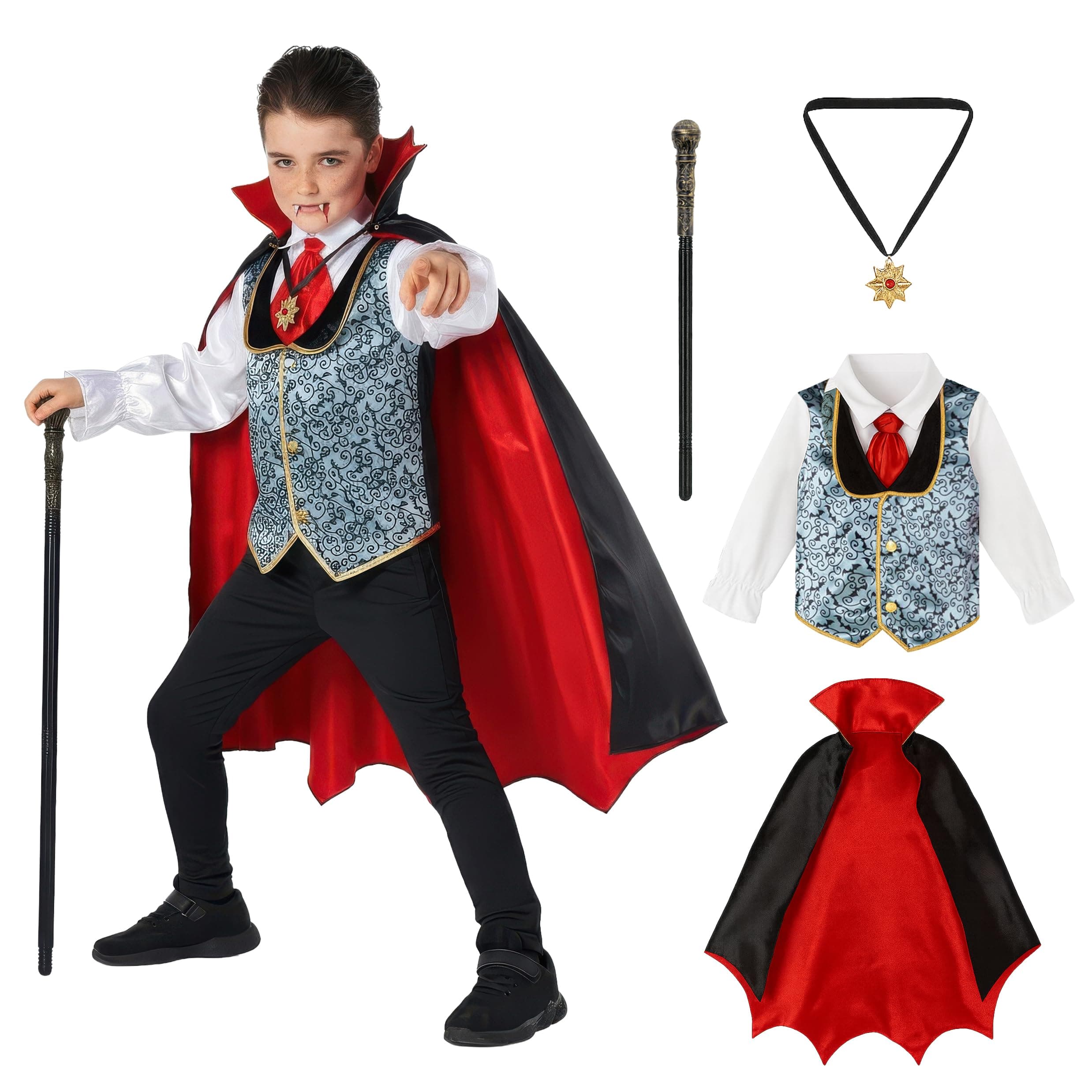 Kids Vampire Costume Boys, Kids Vampire Costume, Boys Halloween Costumes, Vampires Halloween Outfit Kid
