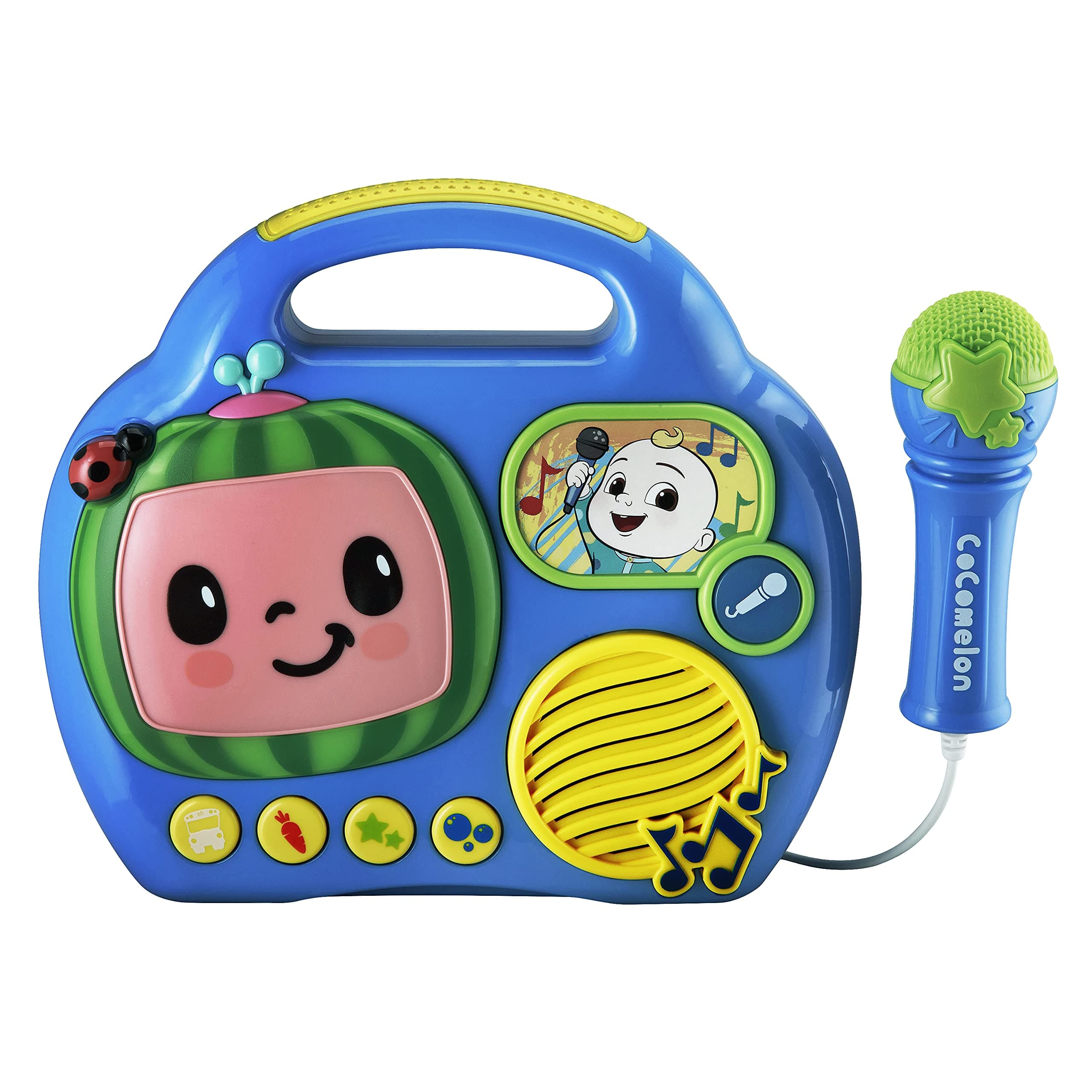 KiddesignsCocomelon My First Sing-Along Toddler Boombox with Built in Microphone