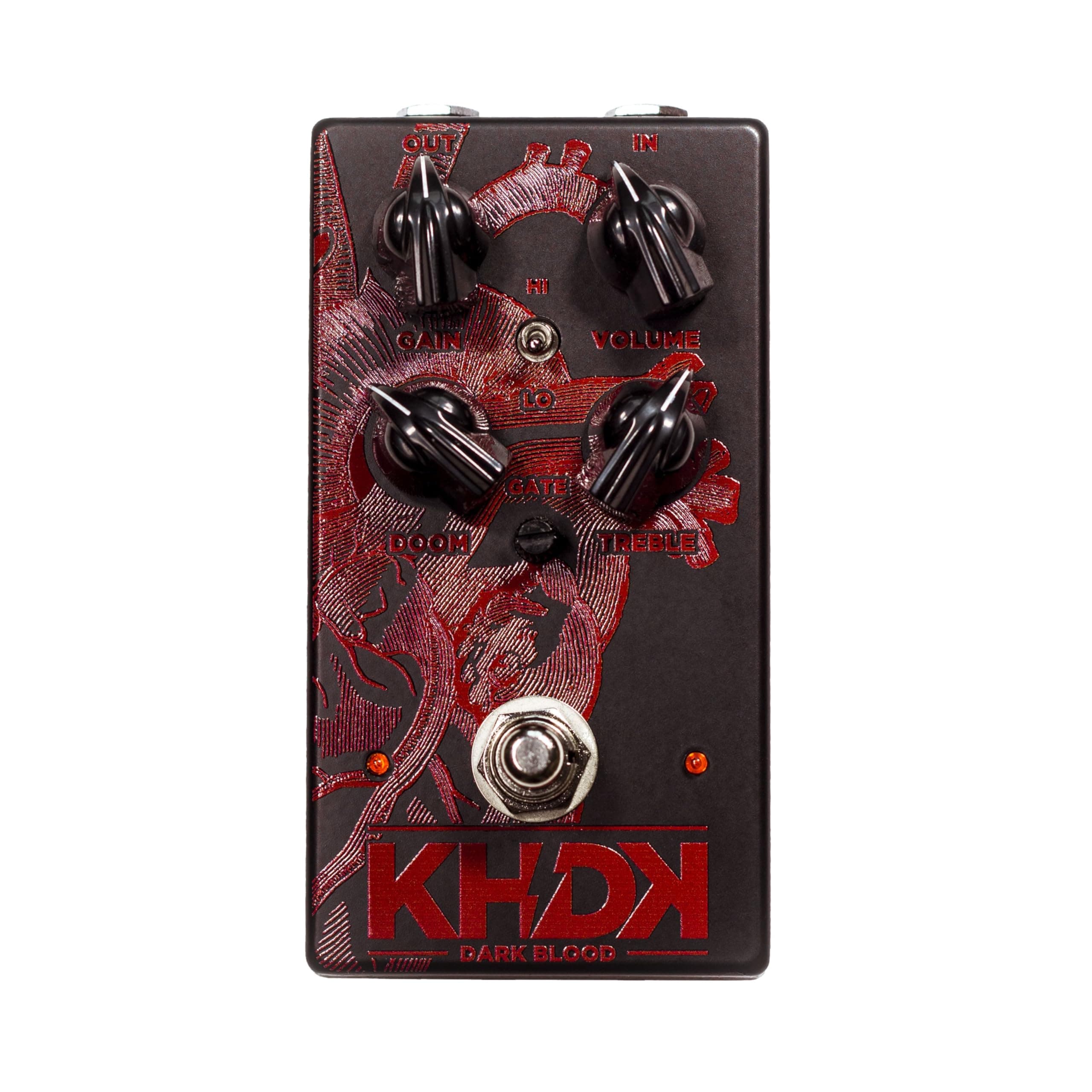 Dark Blood KHDK's Evil Pedal, Dark Blood, Delivers Evil, Merciless Amp Distortion