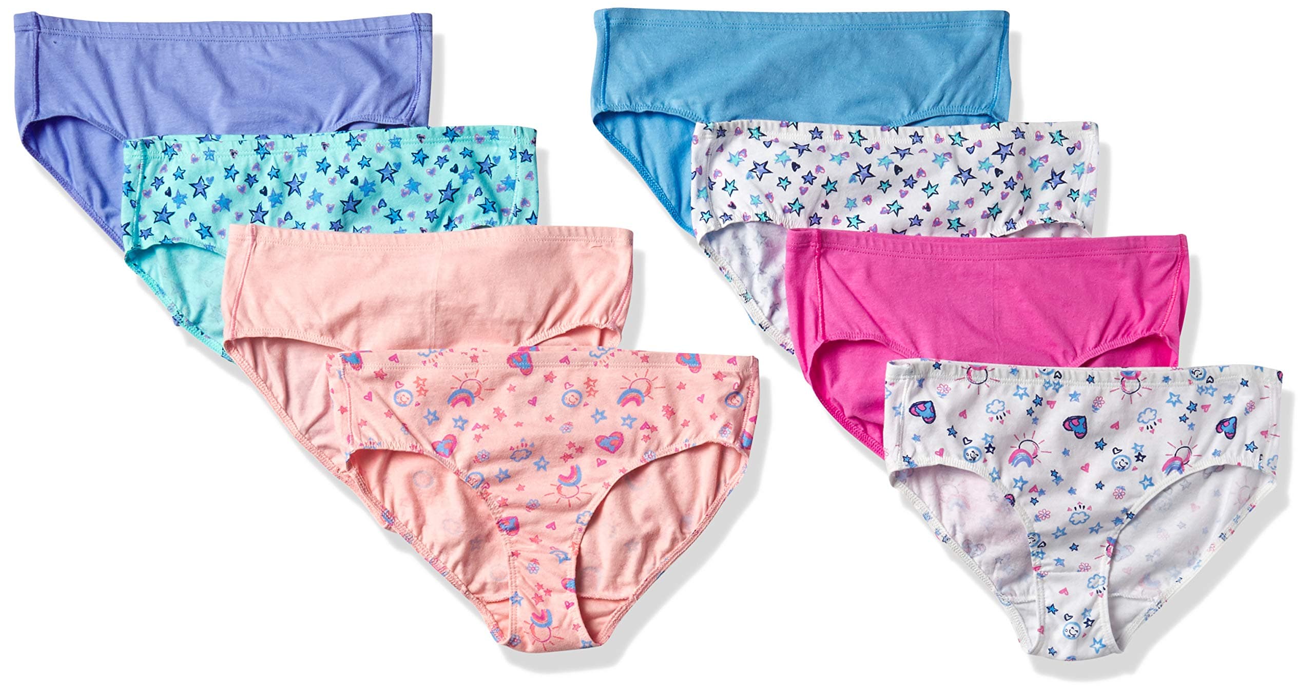 Hanes Girls' Ultimate 8-Pack Organic Cotton Brief