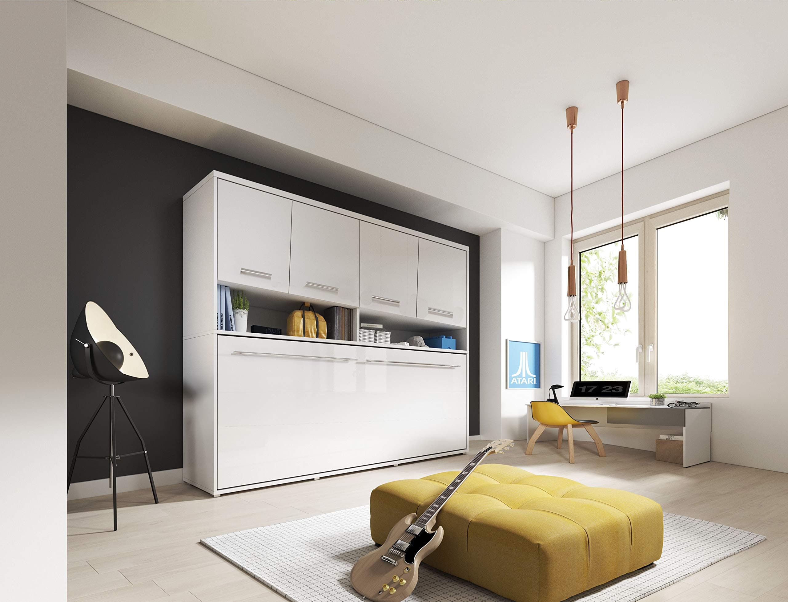 Arthauss Furniture CP-06p Horizontal Wall Bed Concept 90cm - Space Efficient Bed