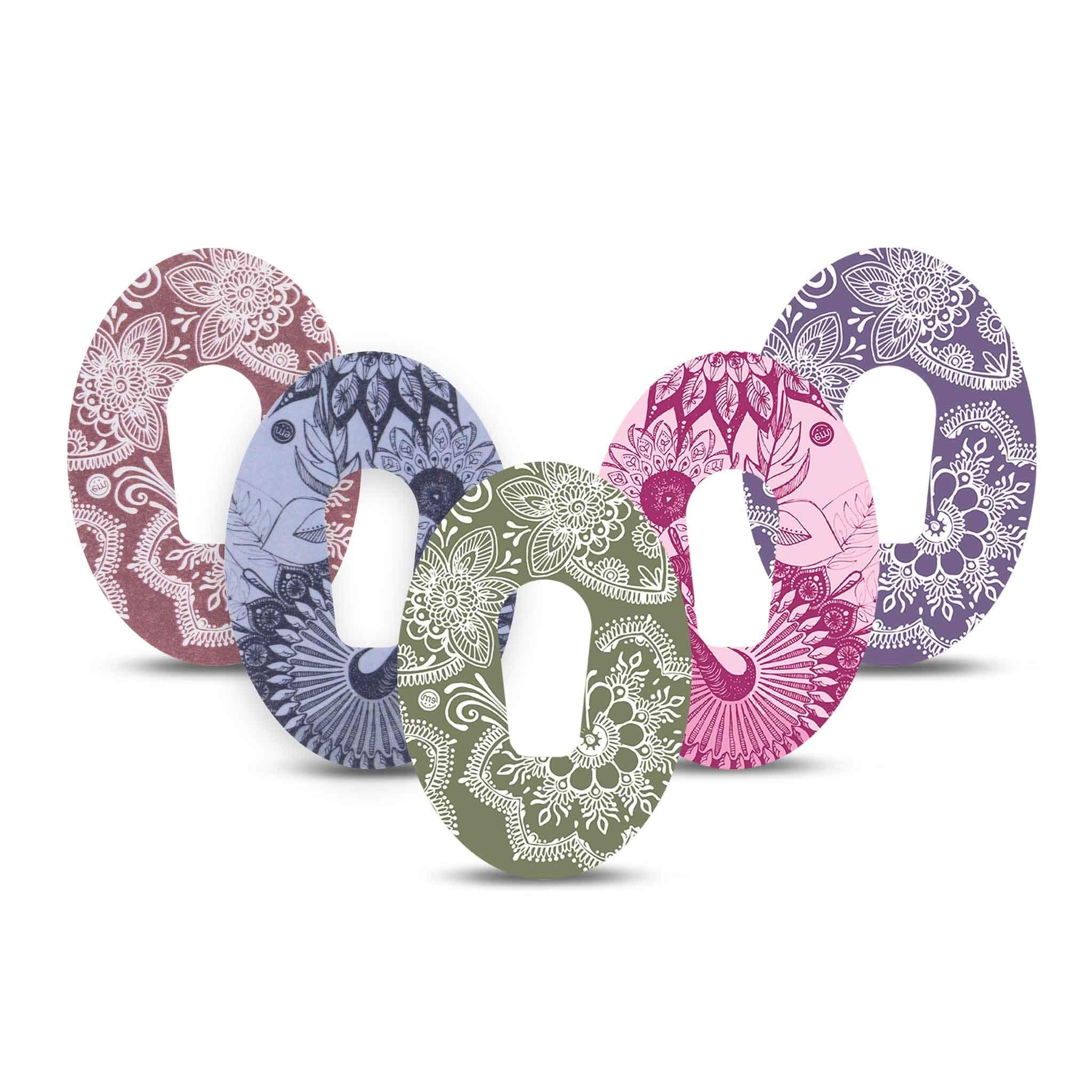 Dexcom G6 Overpatches Waterproof - Breathable Non-Fraying Material, Easy-Apply Split Backing, Pack of 5 (Tranquility Variety Pack)