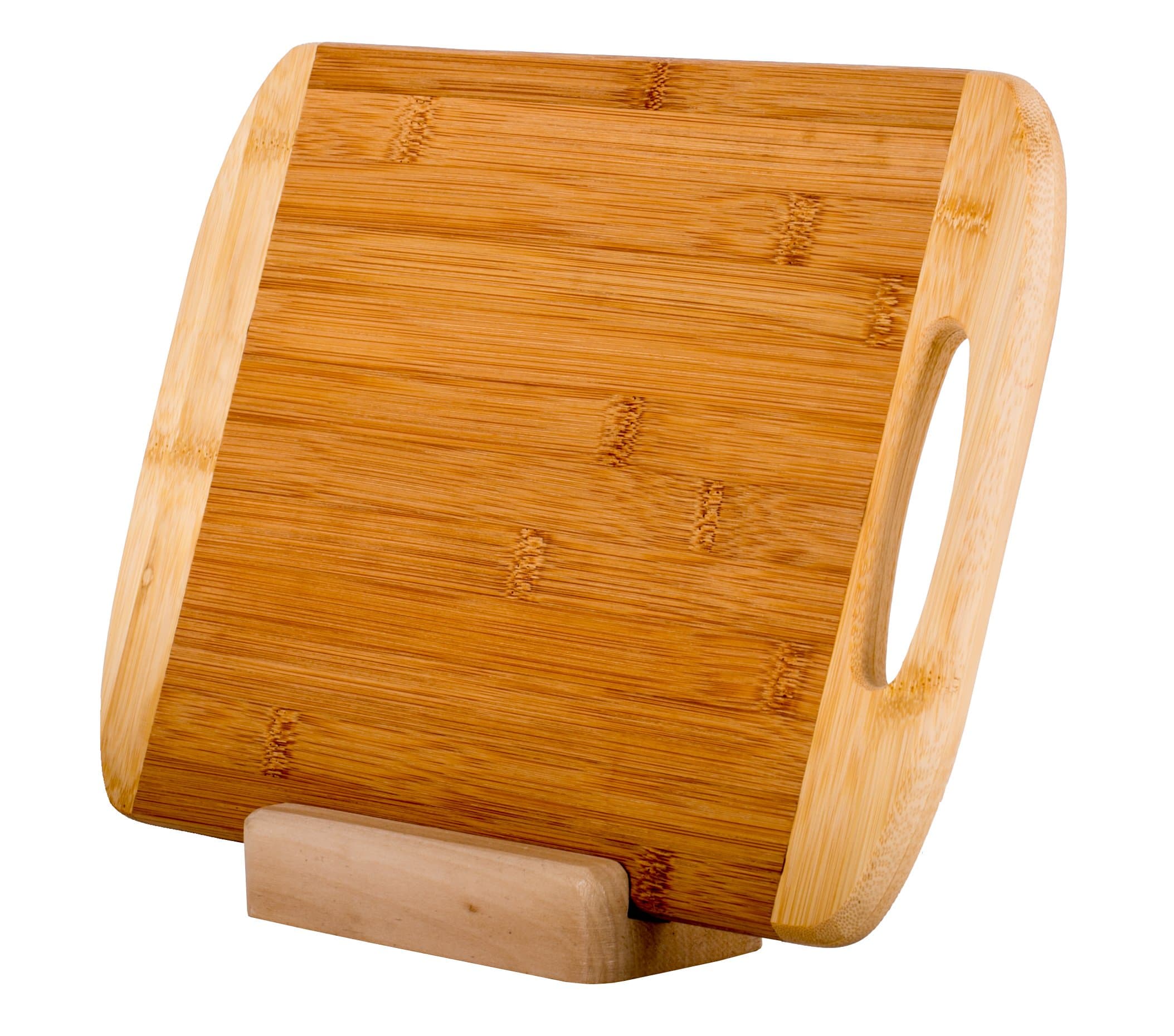 Wdy Art Design Chopping Board 34x24x1.5cm Bamboo Wood plus mini Phone Stand Holder Chef Kit Professional use Heavy Duty for all Kitchen needs Chopping, Slicing - Cutting Board Set plus Elegant Support