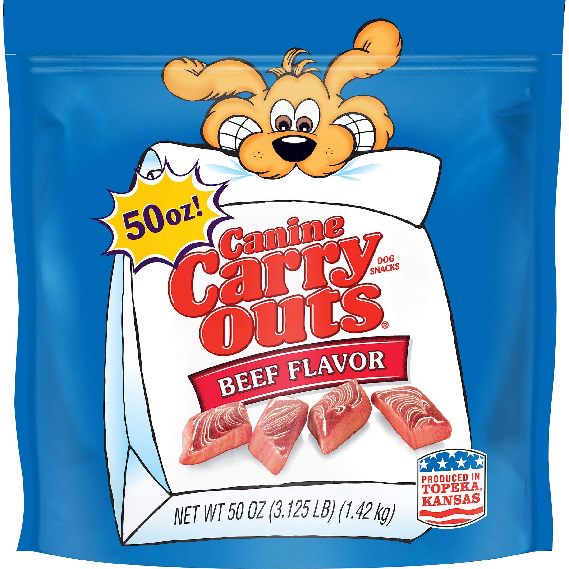 Canine Carry Outs Beef Flavor Dog Treats, 50 Ounce Bag (Discontinued by Manufacturer)