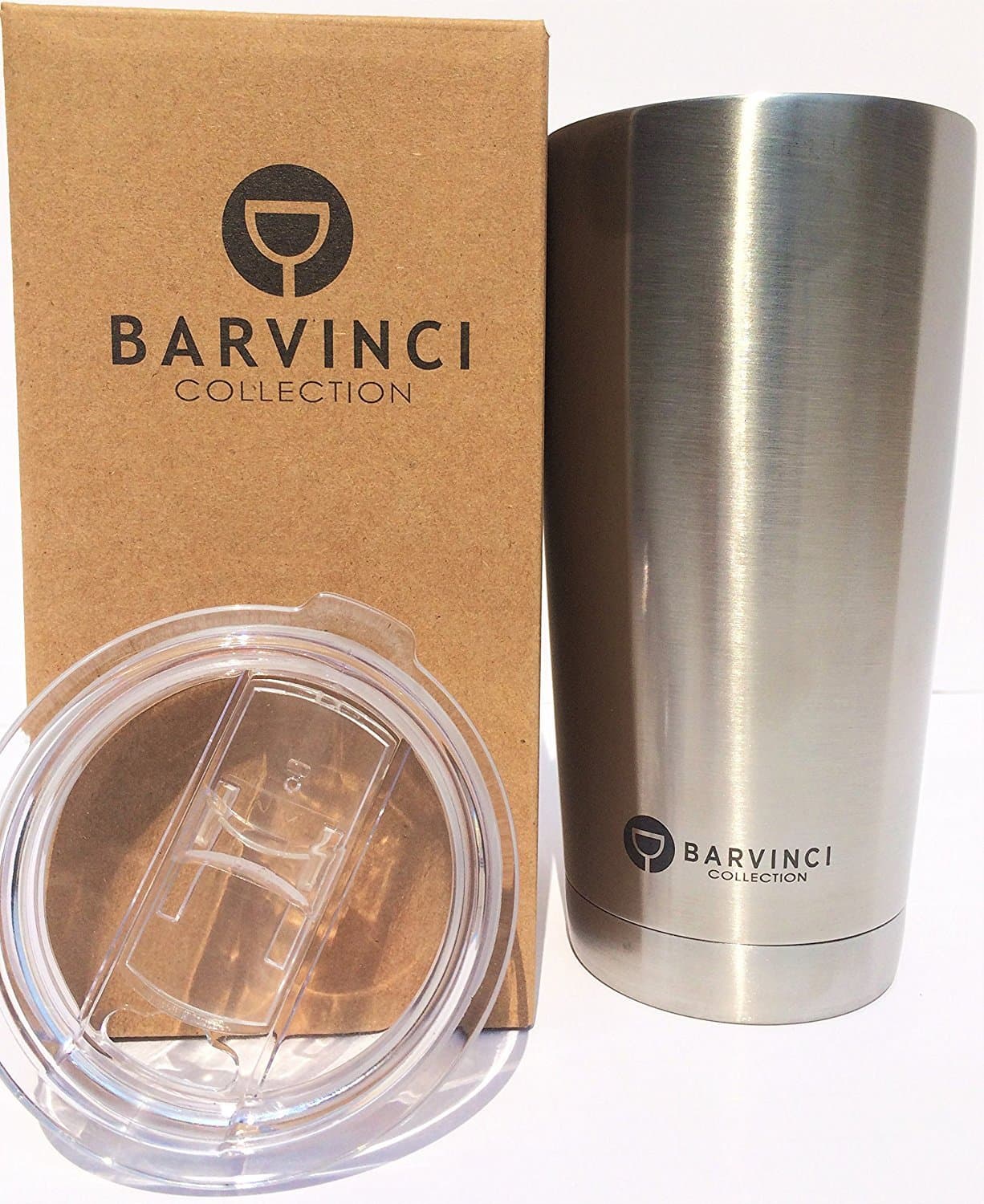 RosyMyth 20 Oz. Vacuum Insulated Stainless Steel Travel Tumbler with New Straw-Friendly Slider Lid in Eco-Friendly Box Easy For Gift Wrapping