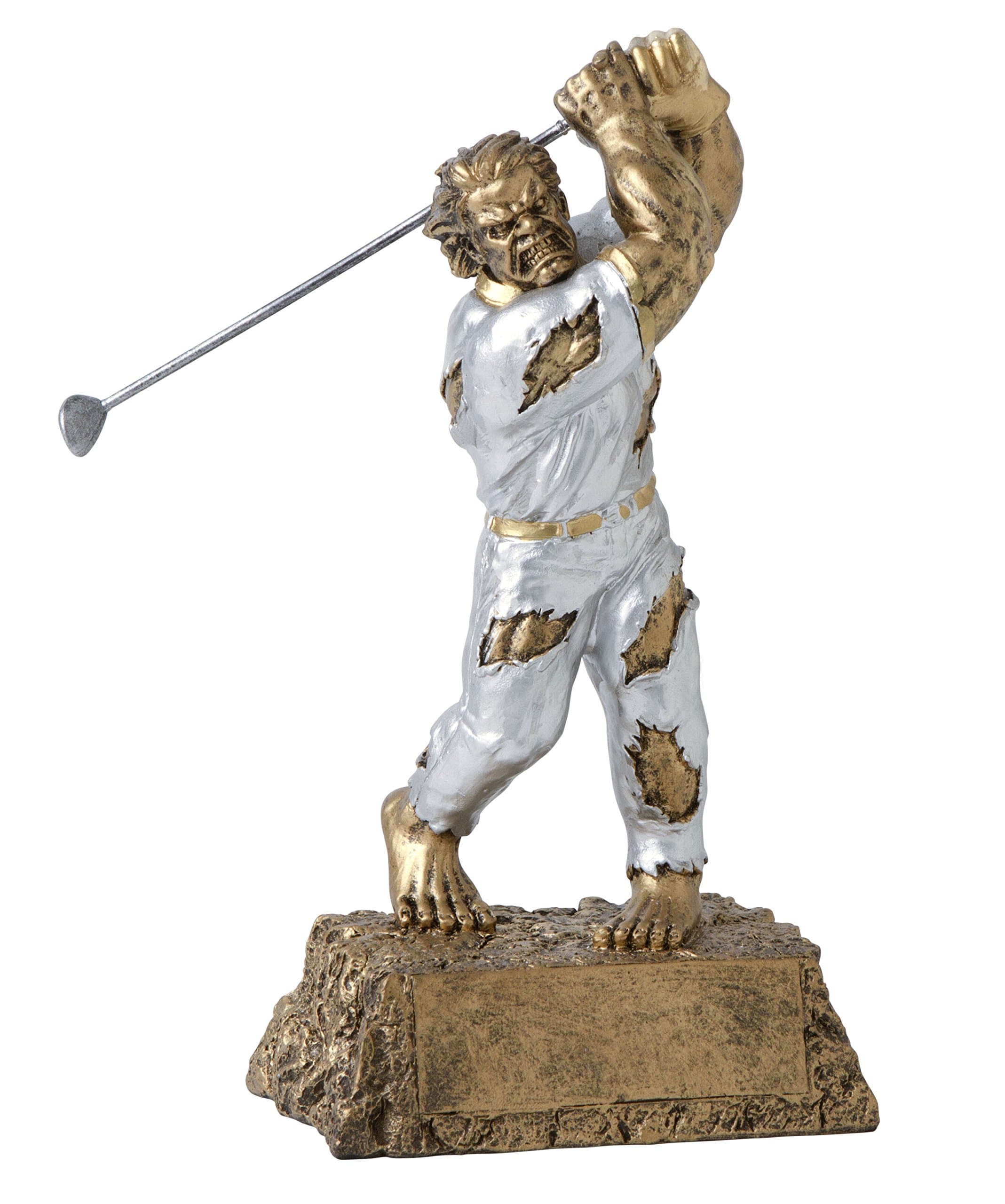 Decade Awards Monster Golf Trophy - 6.75 Inch Tall | Beast of The Green Award | Distinctive Recognition for Outstanding Golfers | Celebrate Your Golf Tournament Victors - Engraved Plate on Request