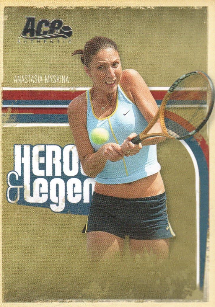 2006 Ace Authentic Heroes & Legends Tennis #64 Anastasia Myskina