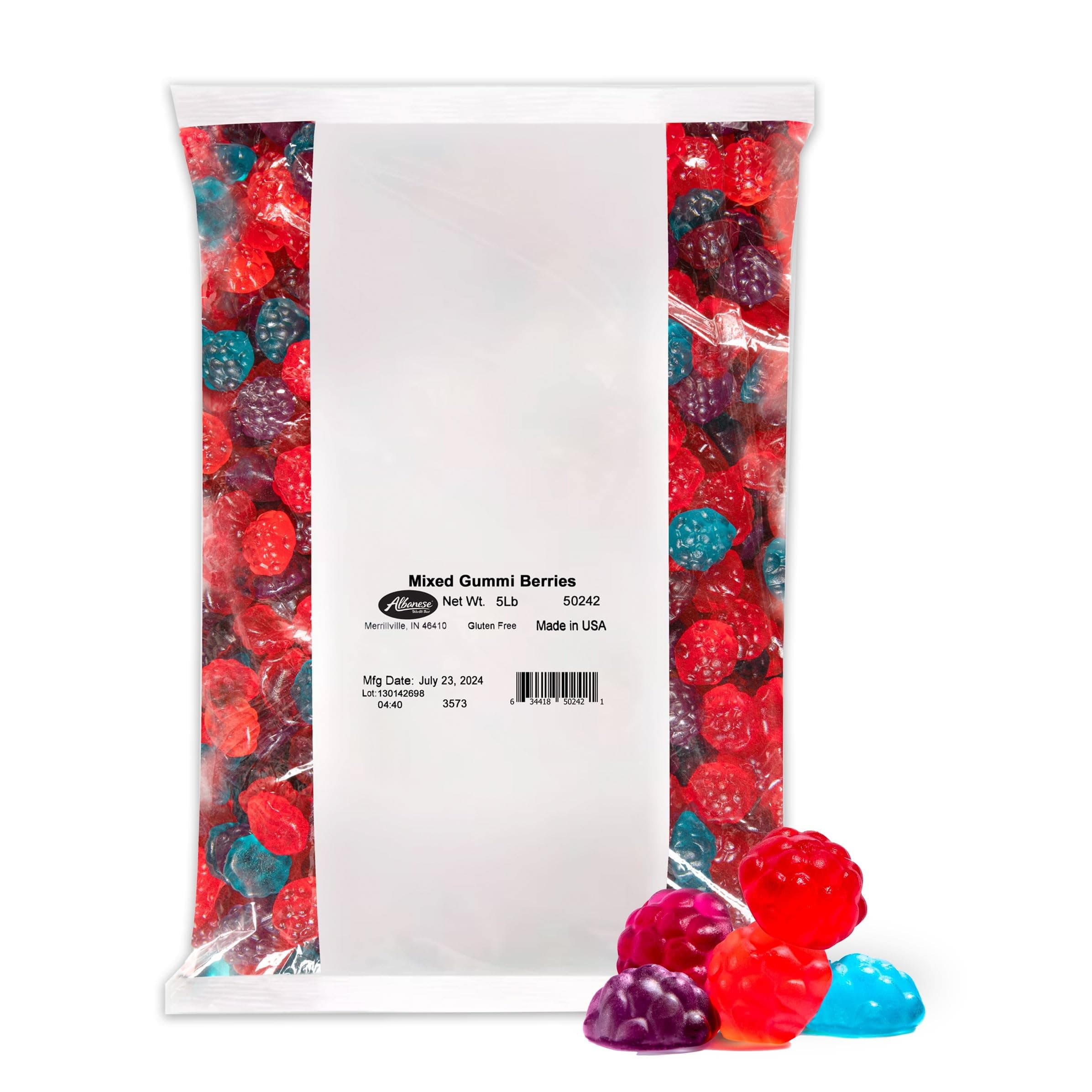 World's Best Mixed Gummi Berries, 5lbs of Candy