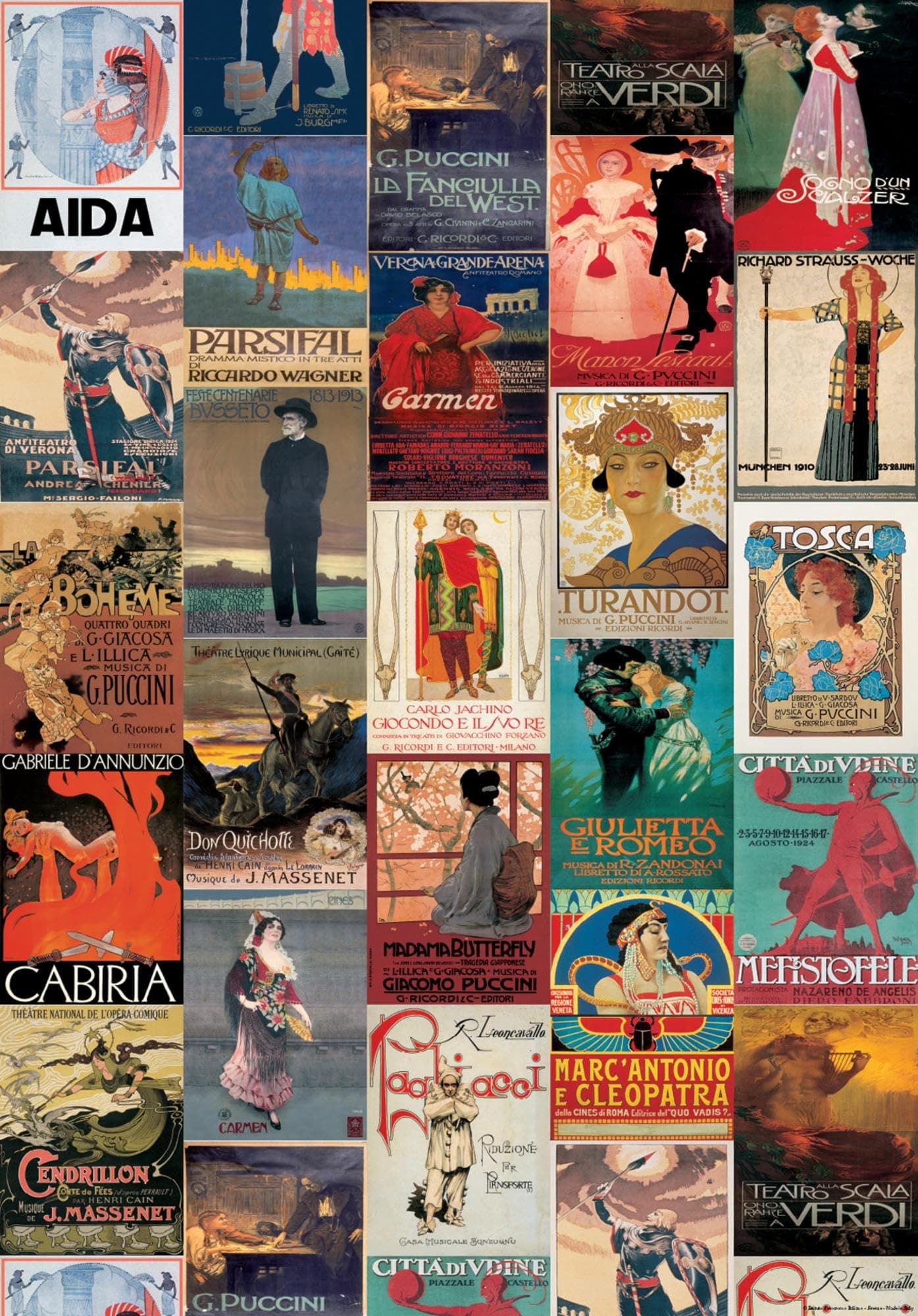 AllPosters Wall Poster Opera Vintage Style Poster Collage, 20x28