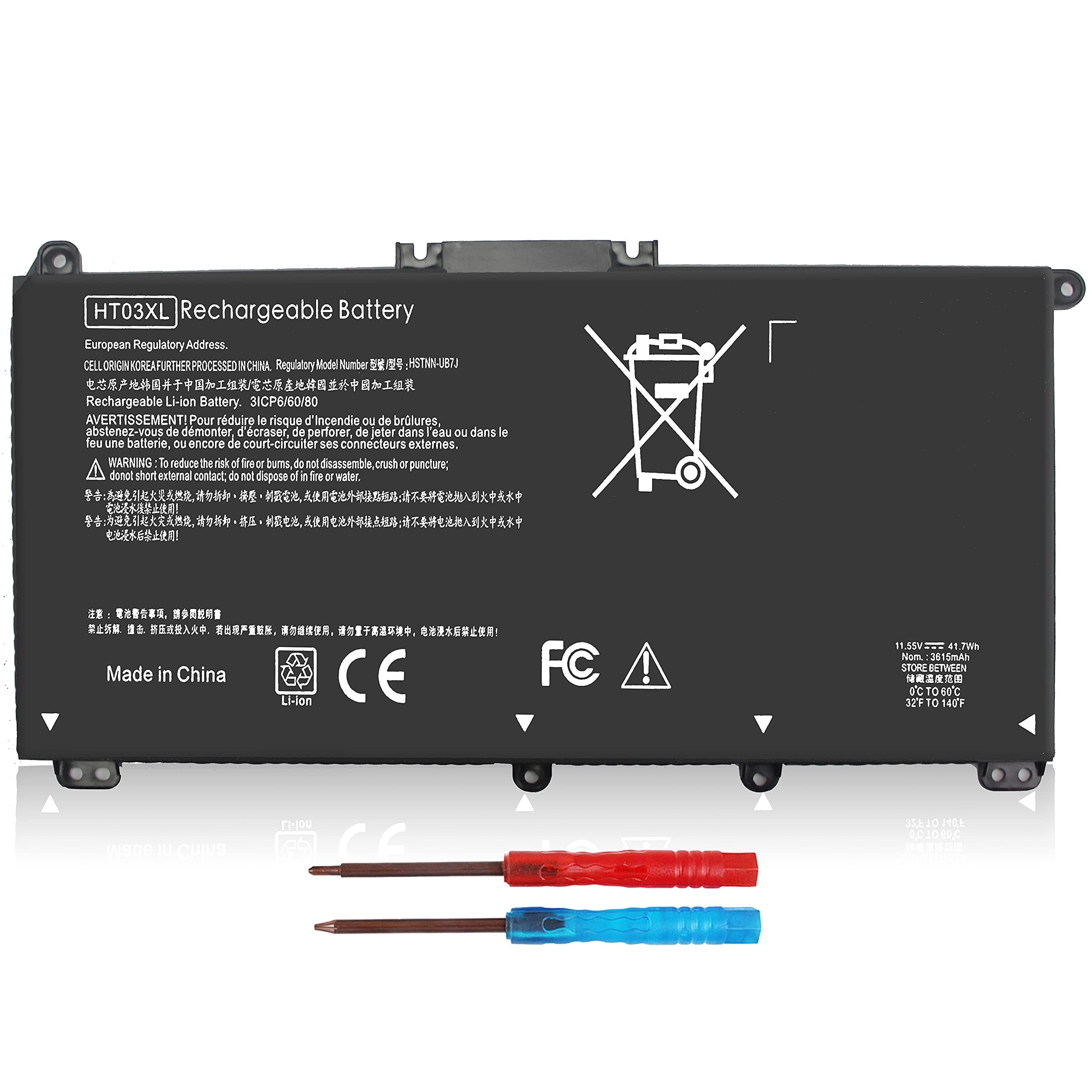 SKY BOYHT03XL L11119-855 Battery for Pavilion Laptop 14-CE 14-CF 14-DF 15-CS 15-DA 15-DB 15-DW 17-by 17-CA TPN-I130/I131/I132 L11421-542/422/2C2 HSTNN-DB8R/UB7J 17-AR050WM HT03041XL Notebook PC.