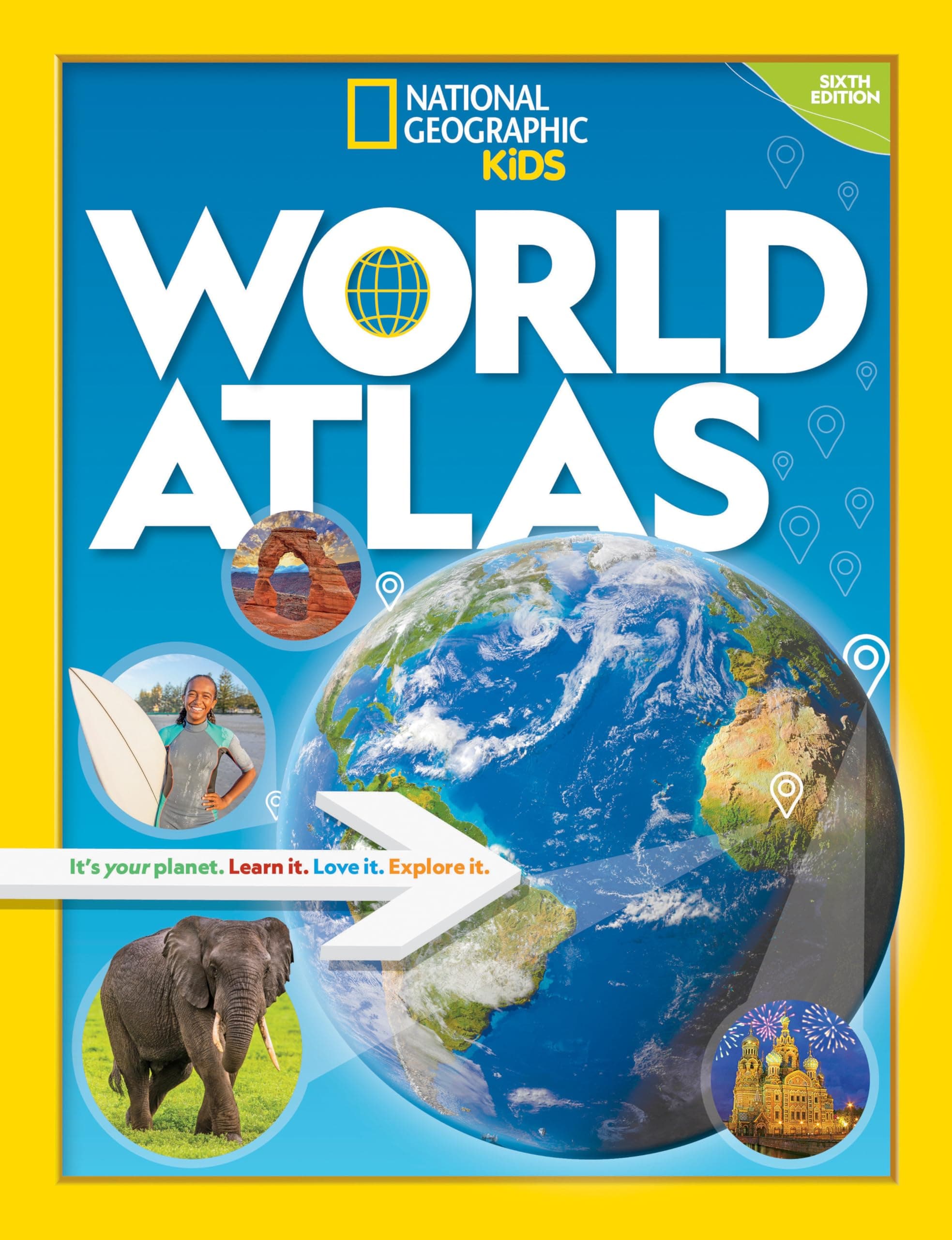 National Geographic Kids World Atlas, 6th Edition (NGK Atlases) Paperback – August 24, 2021