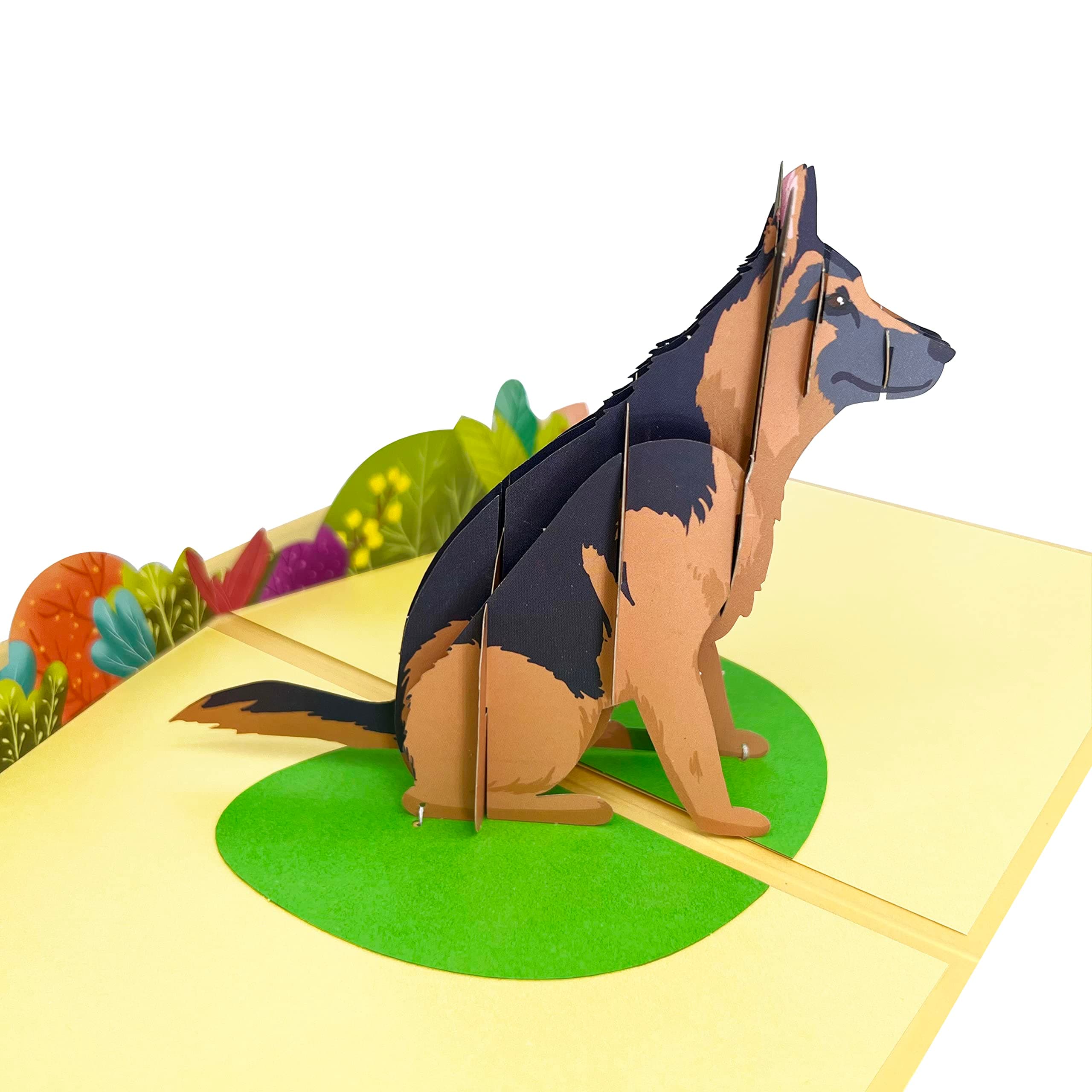 German Shepherd Pop Up Card, Birthday Card From Dog, Thank You, For Mom, Dad, Husband, German Shepherd Gifts.Cancer Support Thank You Cards