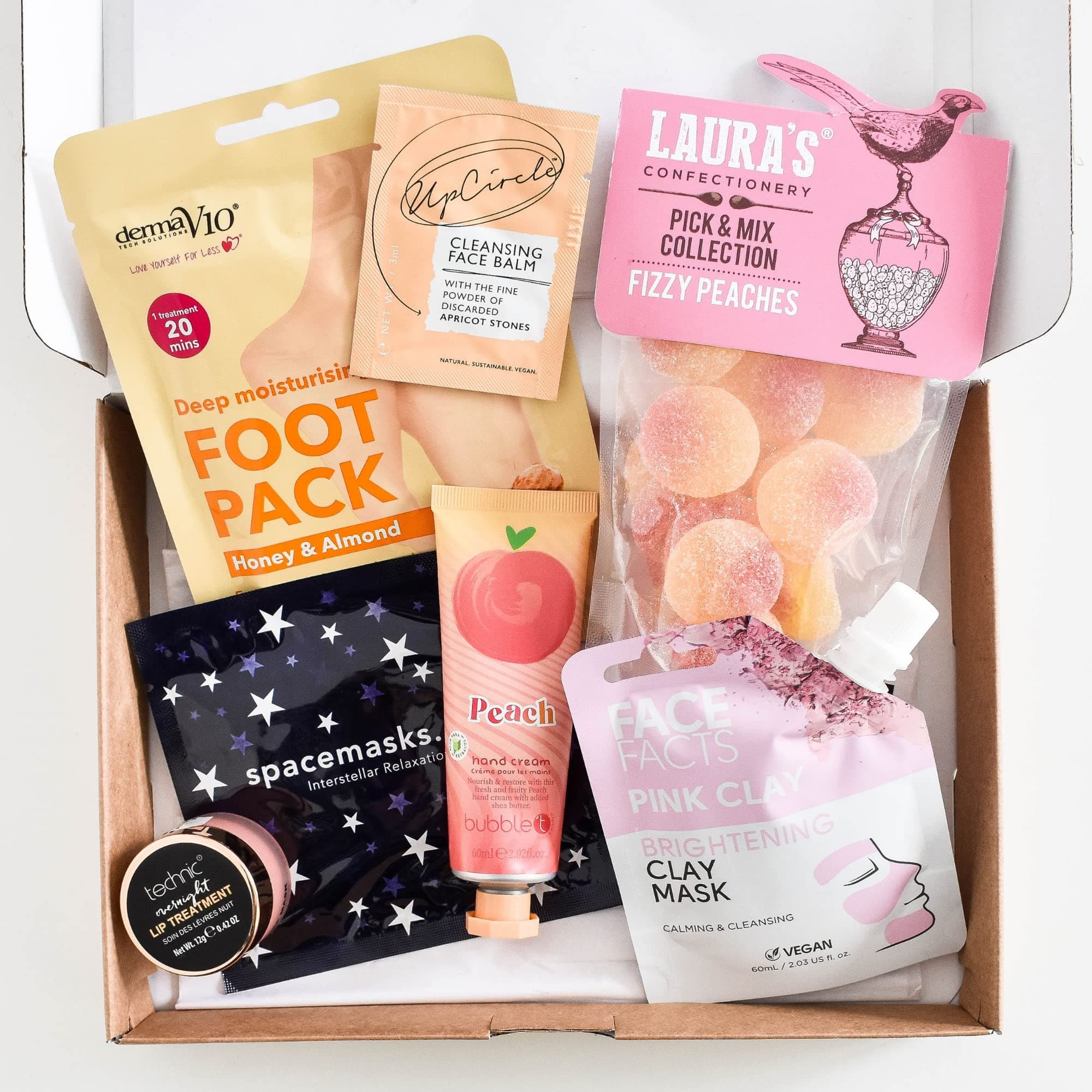 Pamper Gifts for Women, Home Spa Kit, Self Care Hamper, Wellbeing and Relaxation Gift Set. Face Mask, Heated Eye Mask, Foot Pack, Lip Mask, Hand Cream