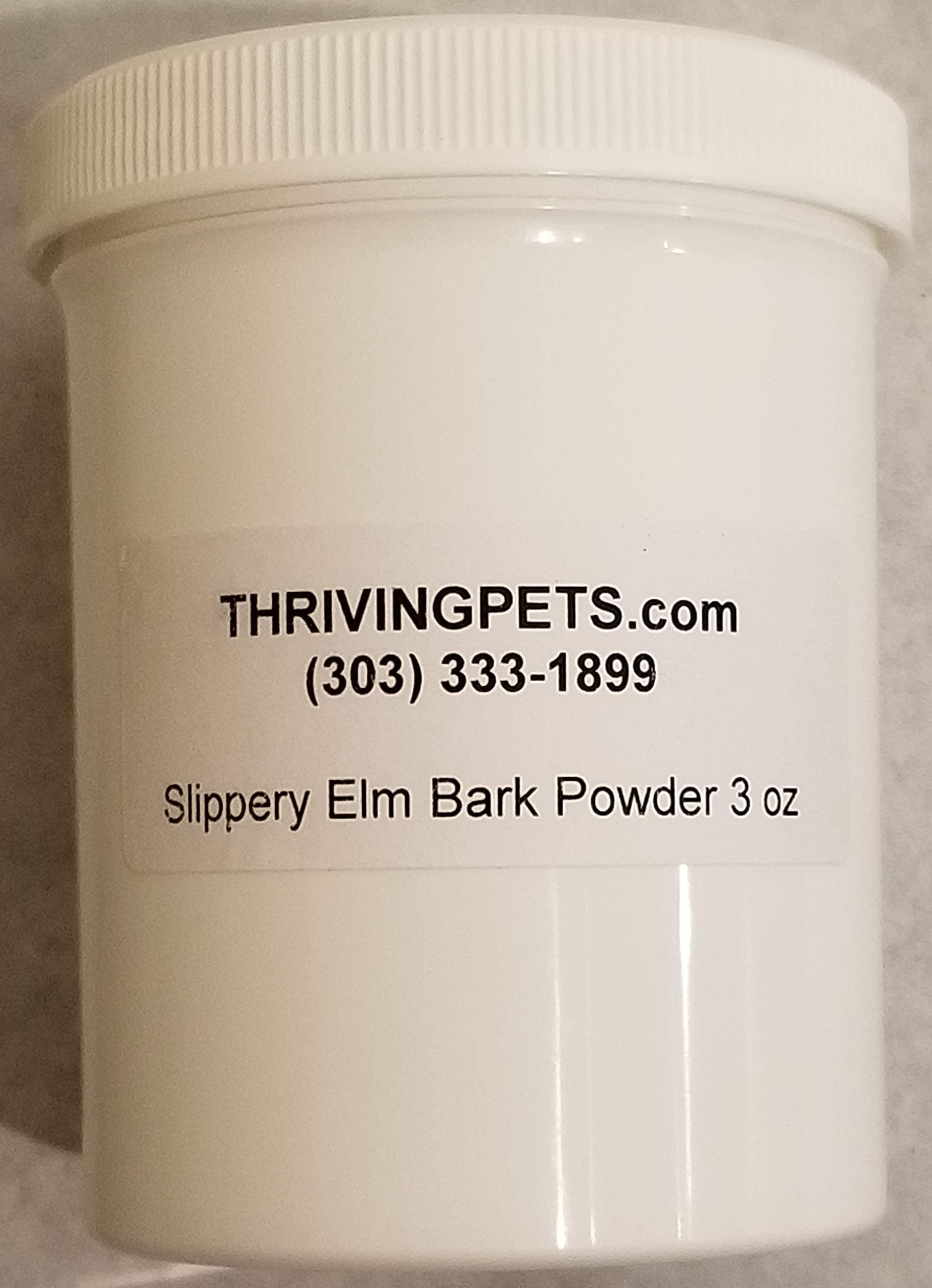 ThrivingPets Slippery Elm Bark Powder 3 Ounce Jar