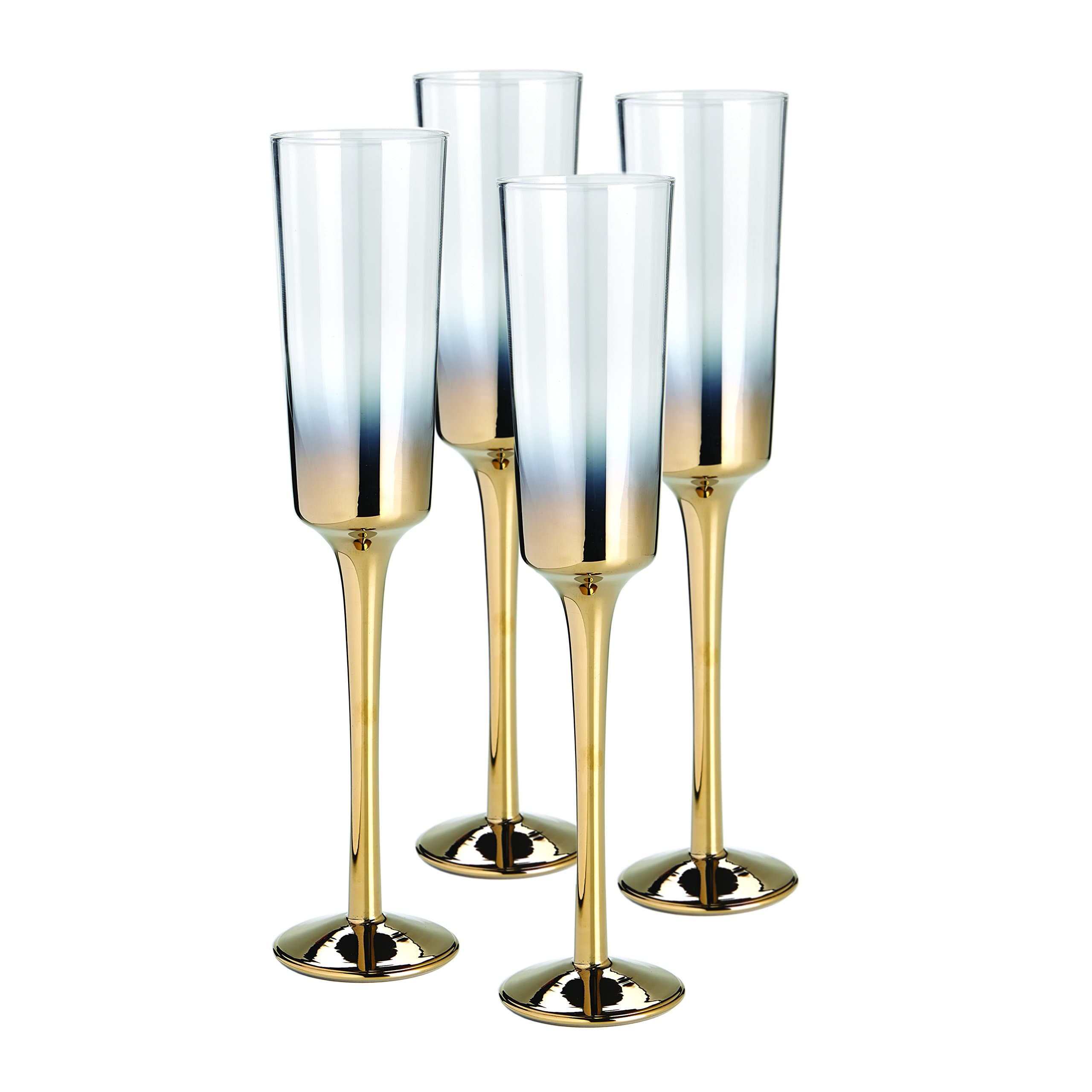 Gold Champagne glasses set of 4
