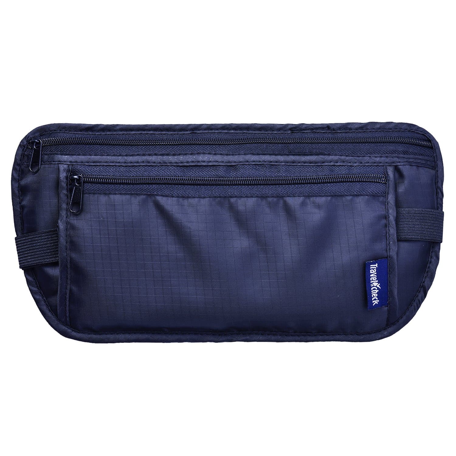 Travelcheck Money Belt for Travel, Safety Hidden Cash Clip, Security Protection, Invisible Profile, Sturdy Built, Ultra Light Material, Breathable Design, Anti-Theft Trip Gear (Black)