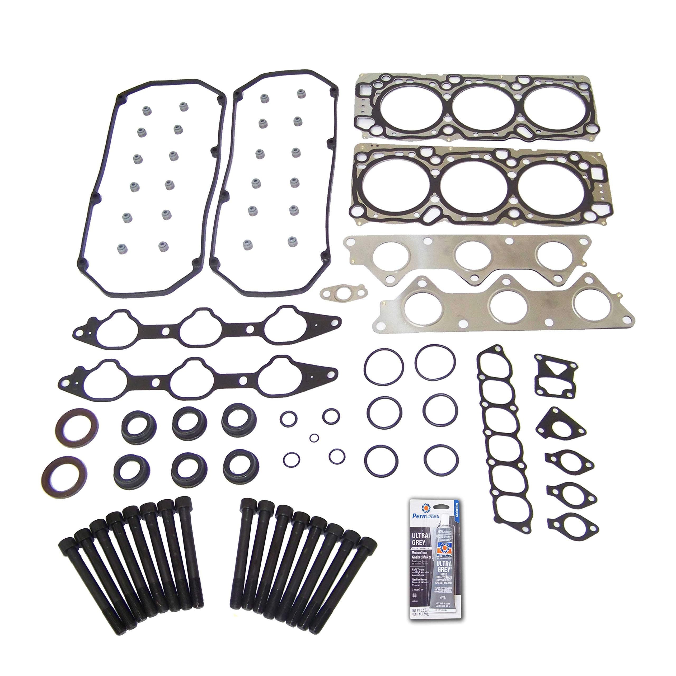 CPWK77 Head Gasket Set Bolt Kit Fits: 99-05 Chrysler Stratus 3.0L V6 SOHC 24v 6G72