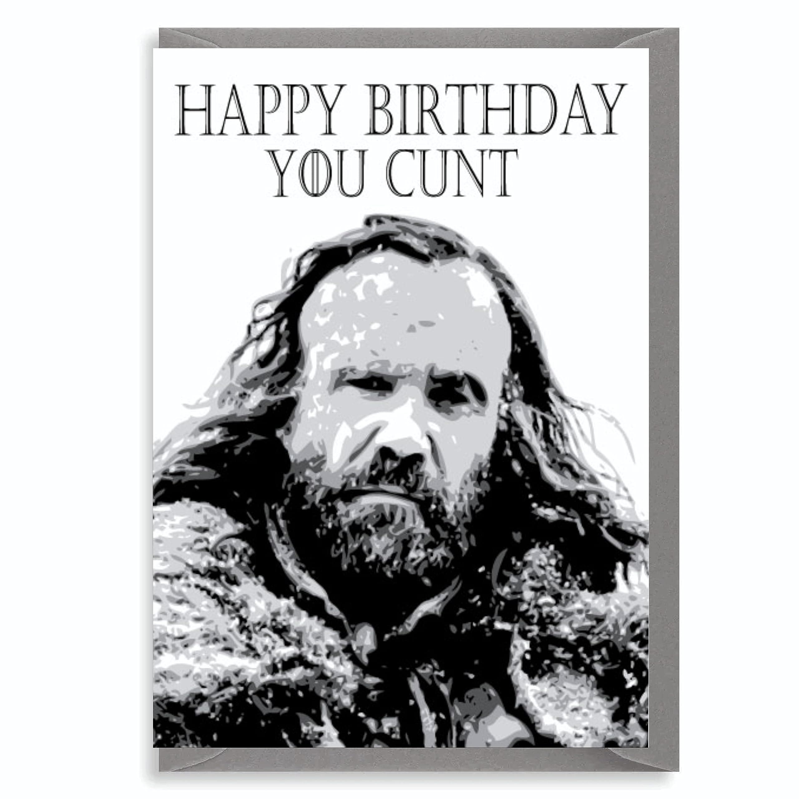 Funny Birthday Card, Joke For Him Friend Brother Husband Banter Sarcastic Adult Humour, The Hound Inspired - C363