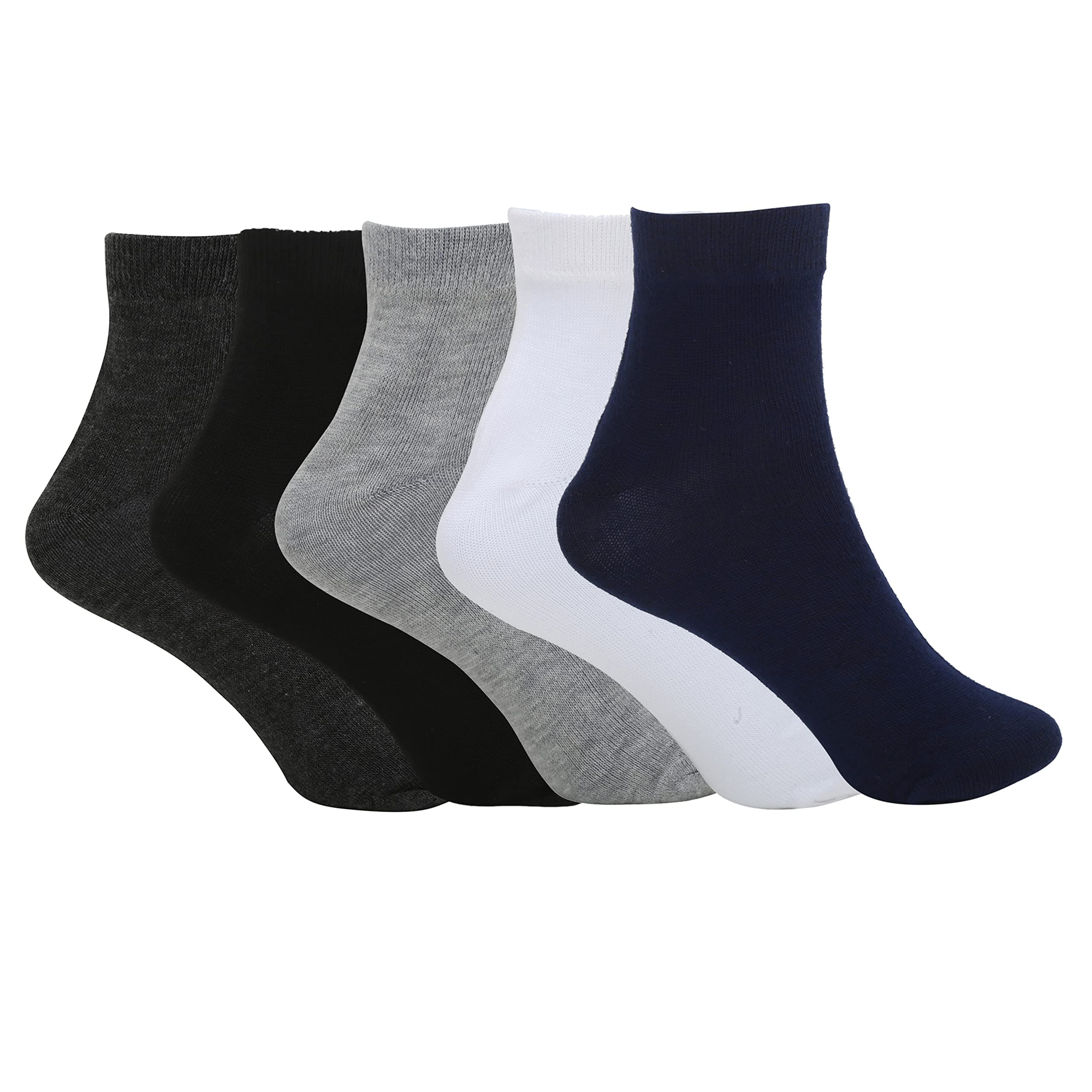 SPACK JERROW Men's Cushioned High Ankle Sneaker Sports Socks- Pack of 5