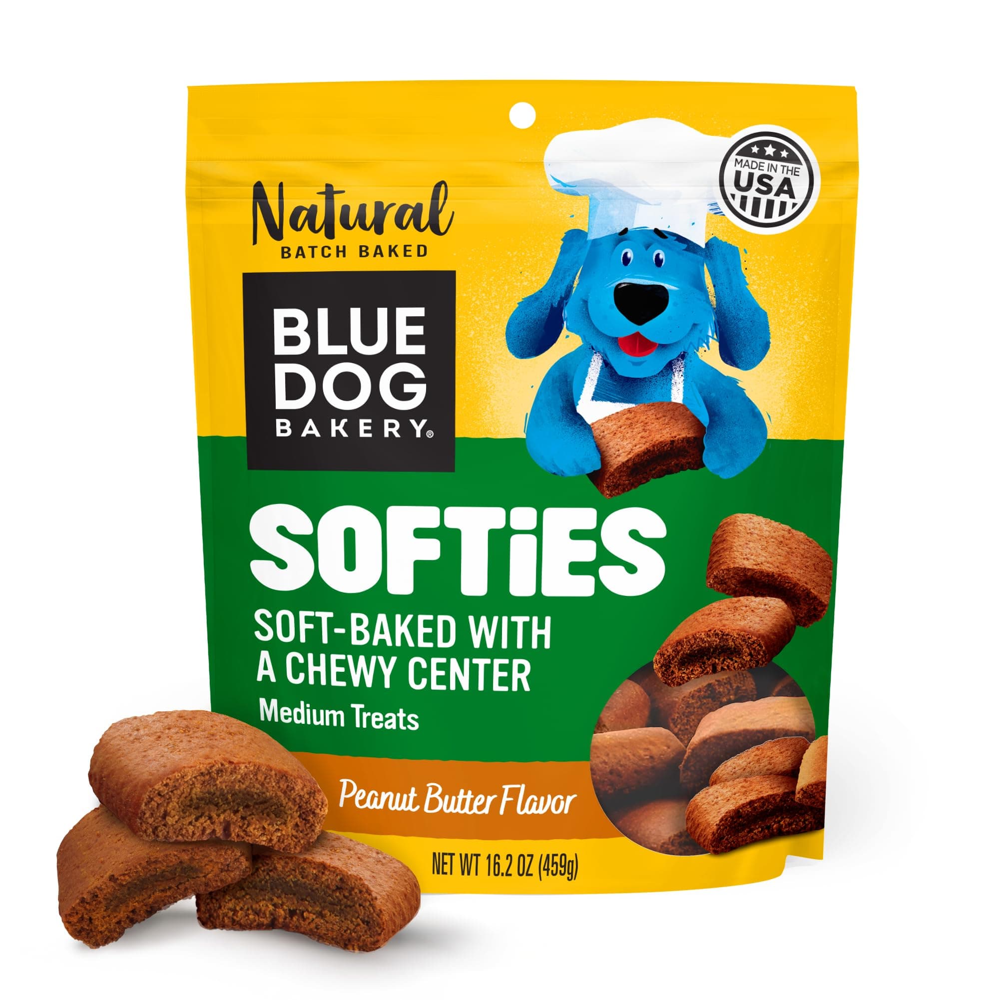Blue Dog Bakery Natural Treats Softies, Peanut Butter Snack FBA-18120