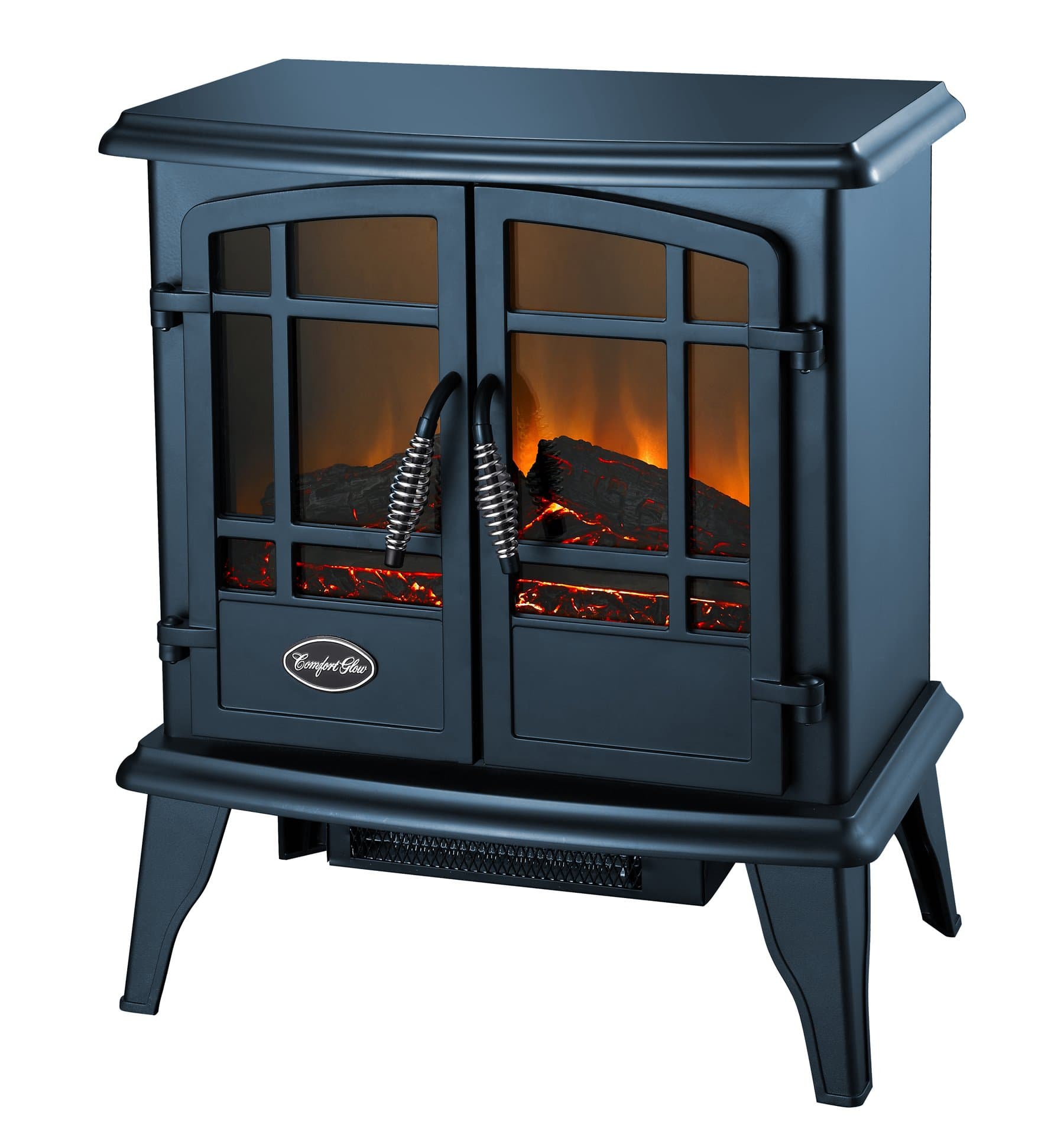Comfort Glow EQS133 Electric Quartz Fireplace, Length: 11in, Width: 20in, Height: 23.5in, Blue Steel
