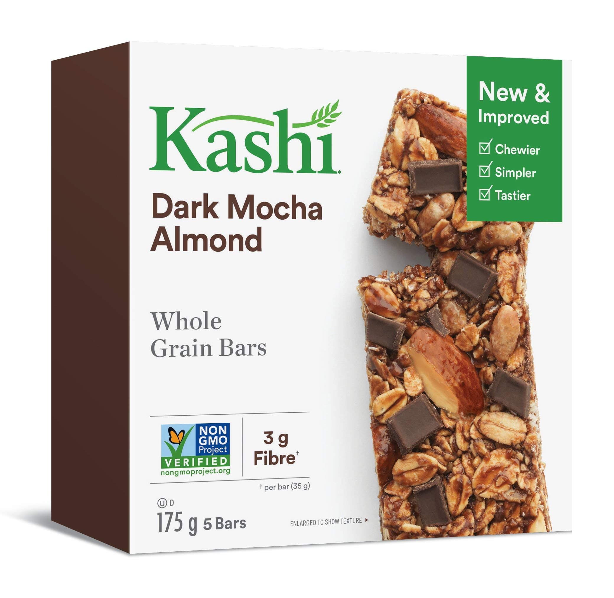 Chewy Granola, Dark Mocha Almond Snack Bars, 175g/6.17oz., 5ct, {Imported from Canada}