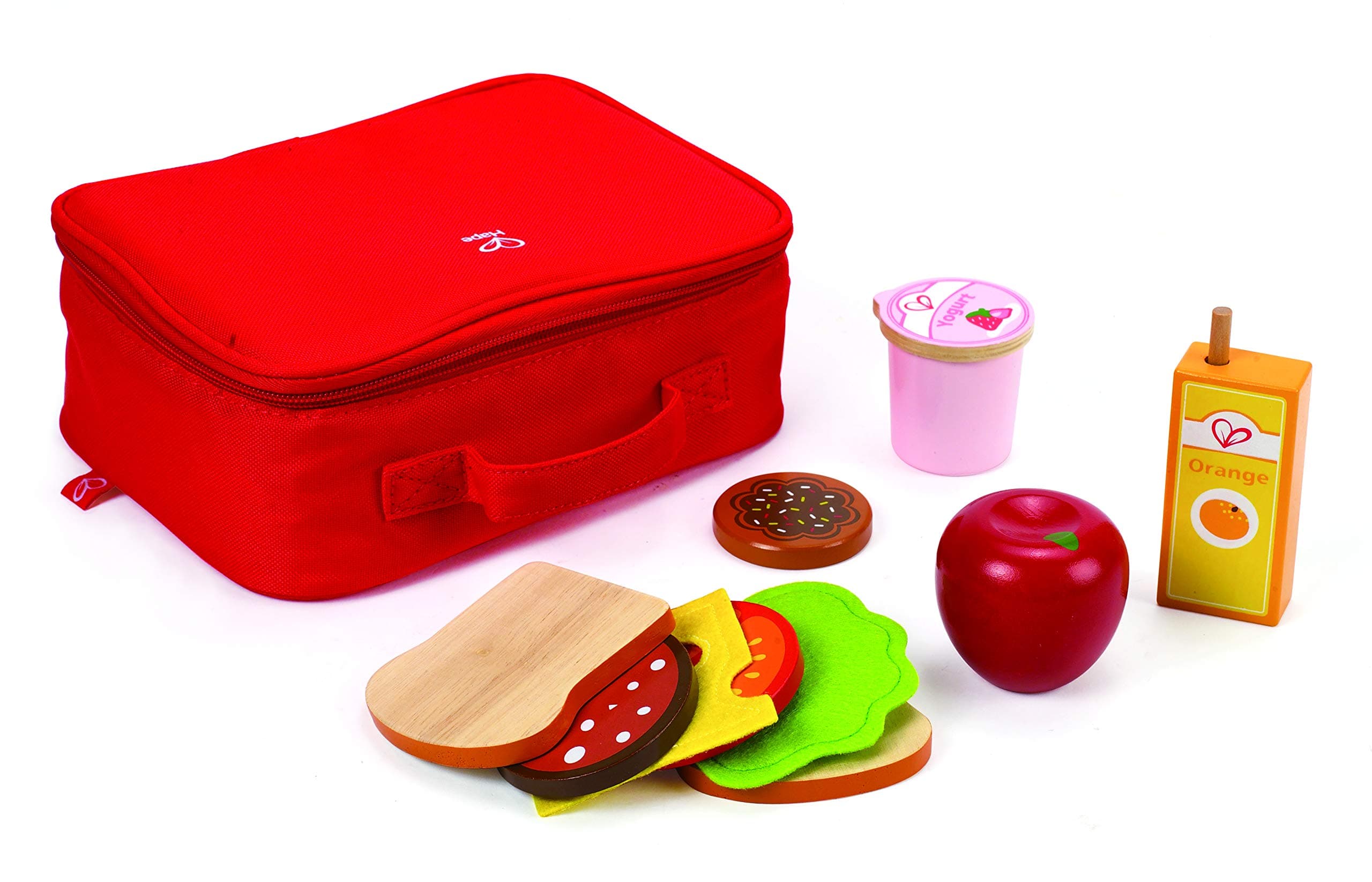 Hape Wooden Lunch Box| Kitchen Pretend Play Food Set and Accessories for Kids
