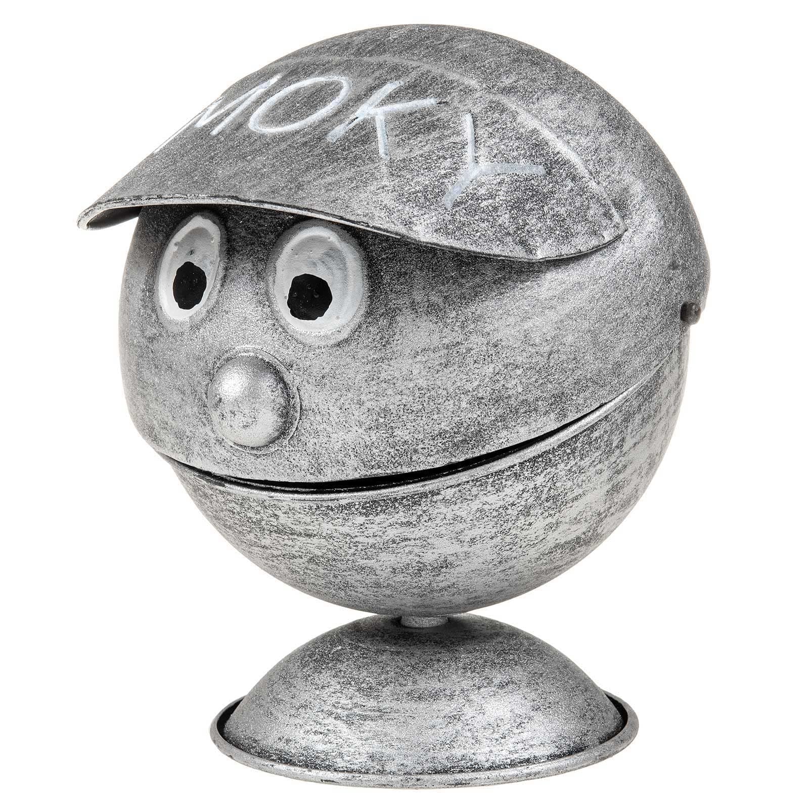 SIDCO Storm Ashtray Outdoor Ashtray Funny Garden Metal Ashtray for Outdoor Use