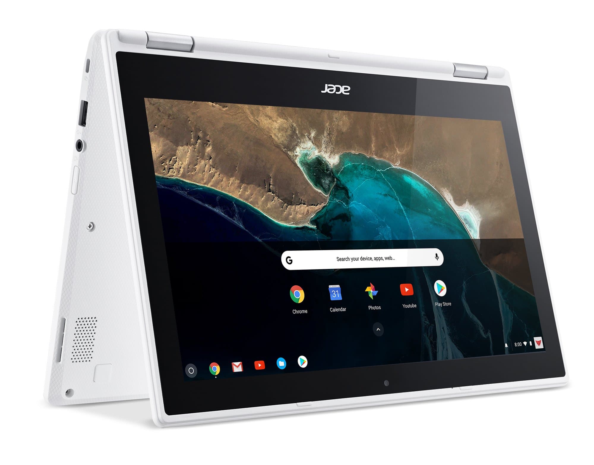 acerChromebook R 11 Convertible, 11.6-Inch HD Touch, Intel Celeron N3150, 4GB DDR3L, 32GB, CB5-132T-C1LK, Denim White