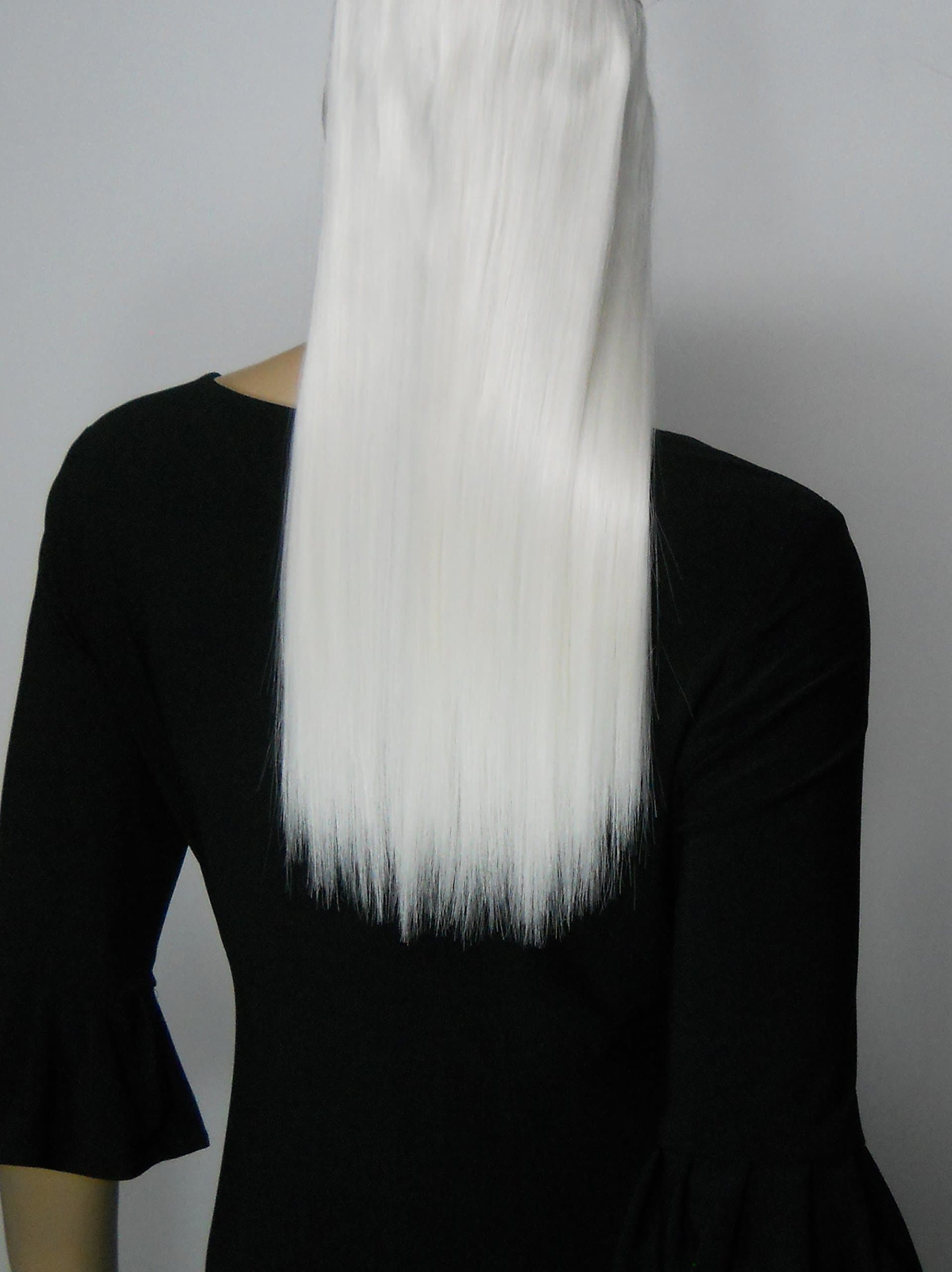 #60 Bleach Blonde 16" Halo - Flip in Synthetic Hair Extensions on a Wire Heat Resistant to 350