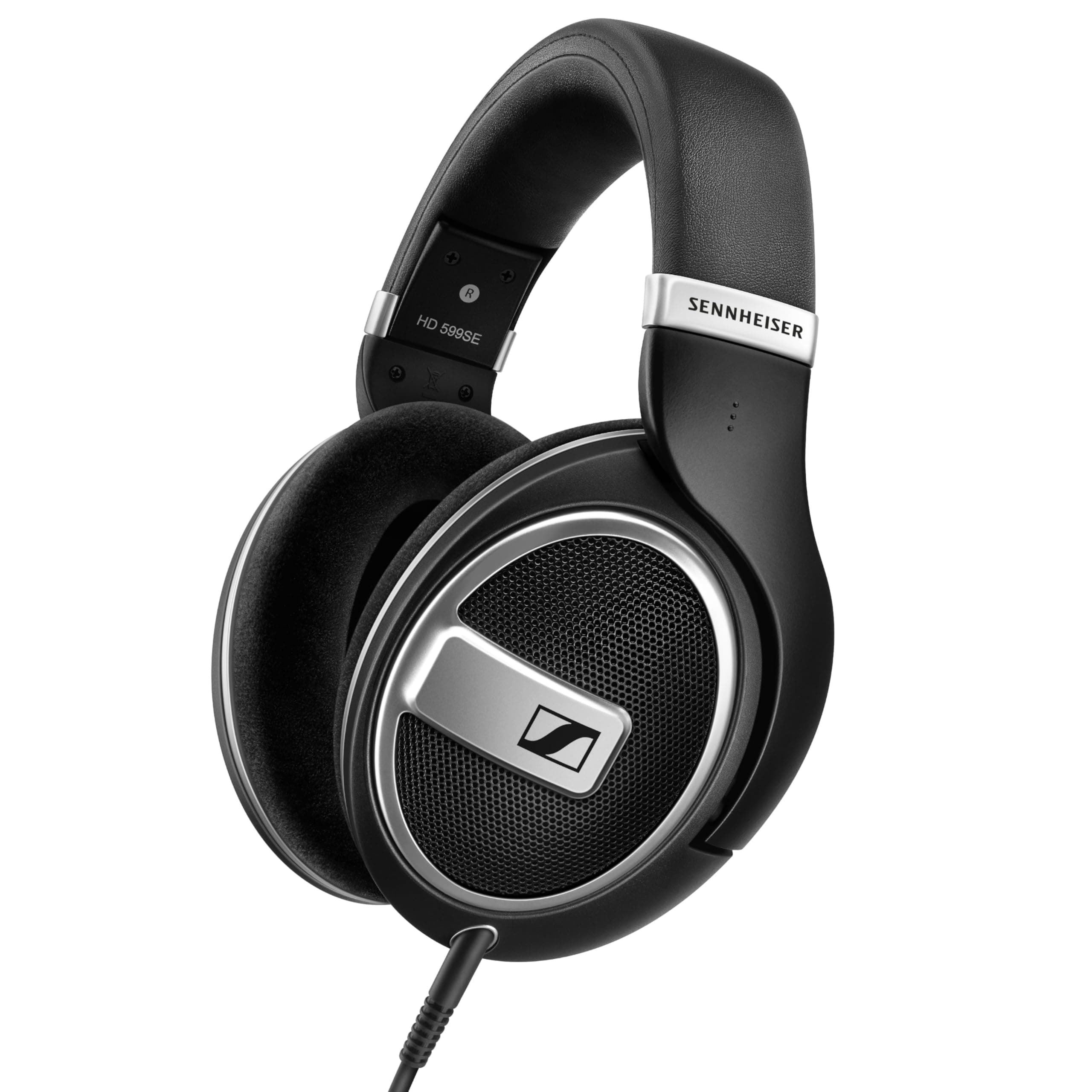 HD 599 SE Open-Back Headphones, Premium Design, Natural Balanced Audio, Comfortable Fit, Wired Headphones for Music, Gaming, School, Work, Black