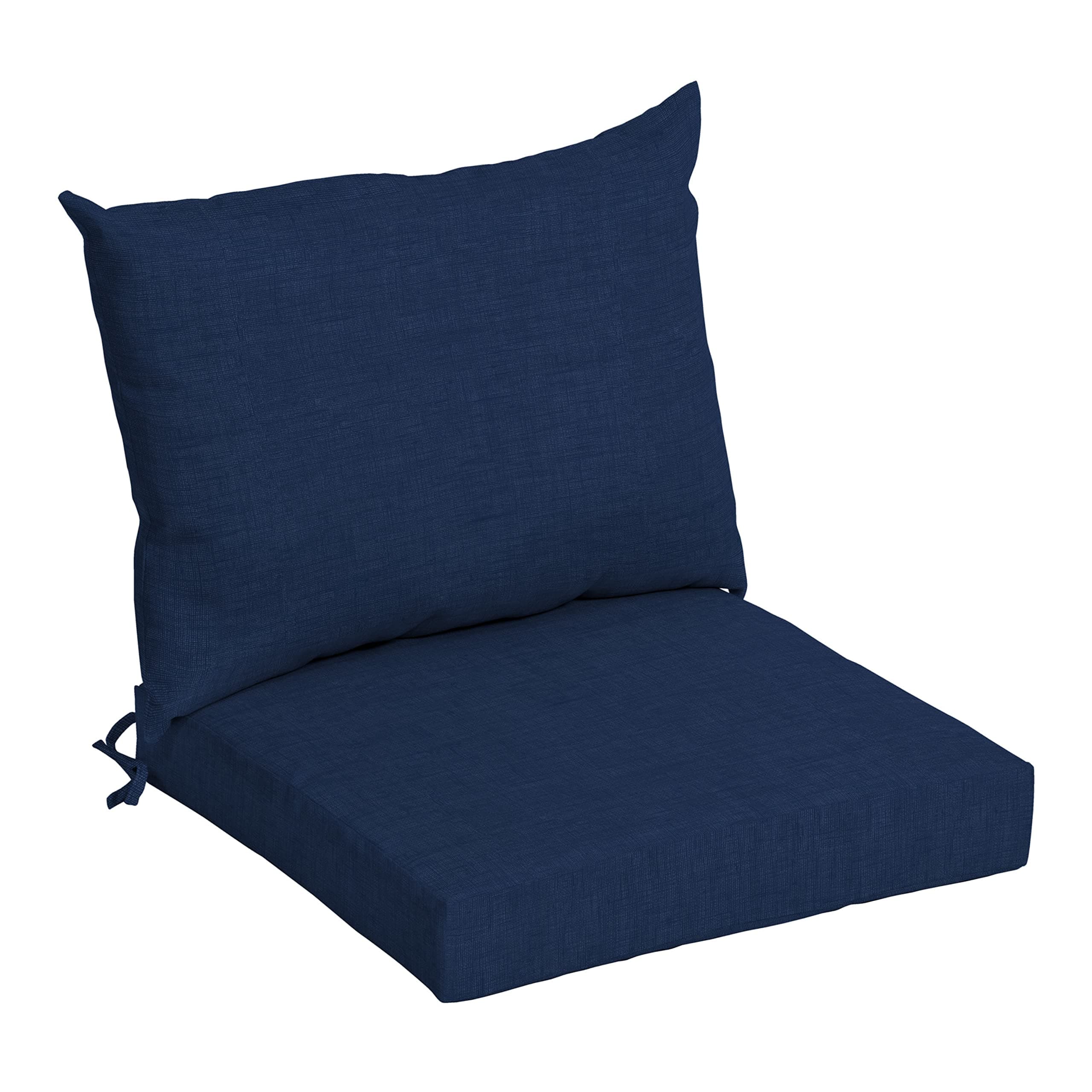 Arden Outdoor Dining Chair Cushion, 21 x 21, Rain-Proof, Fade Resistant 21 x 21, Sapphire Blue Leala