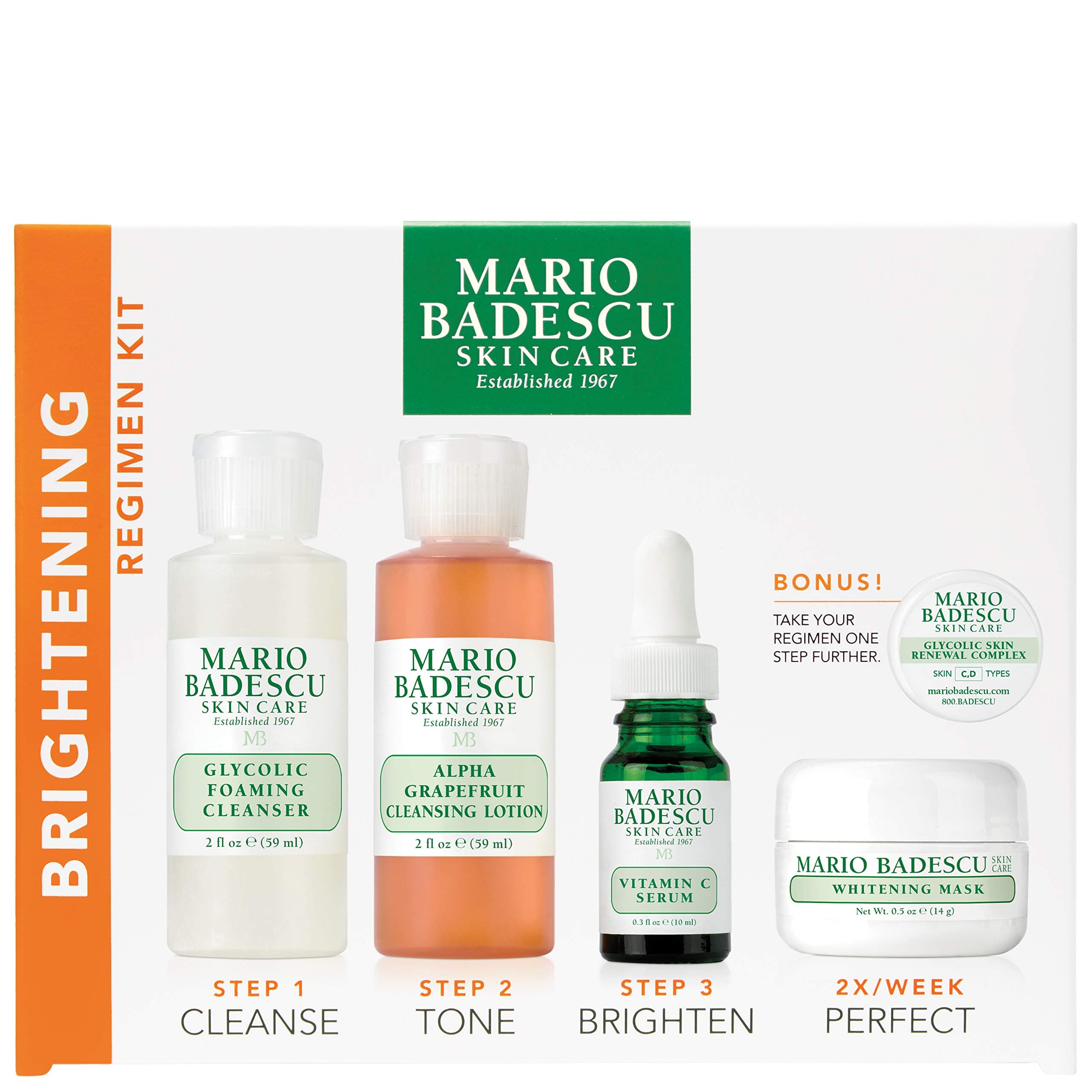 Mario Badescu Skin Care Brightening Regimen Kit